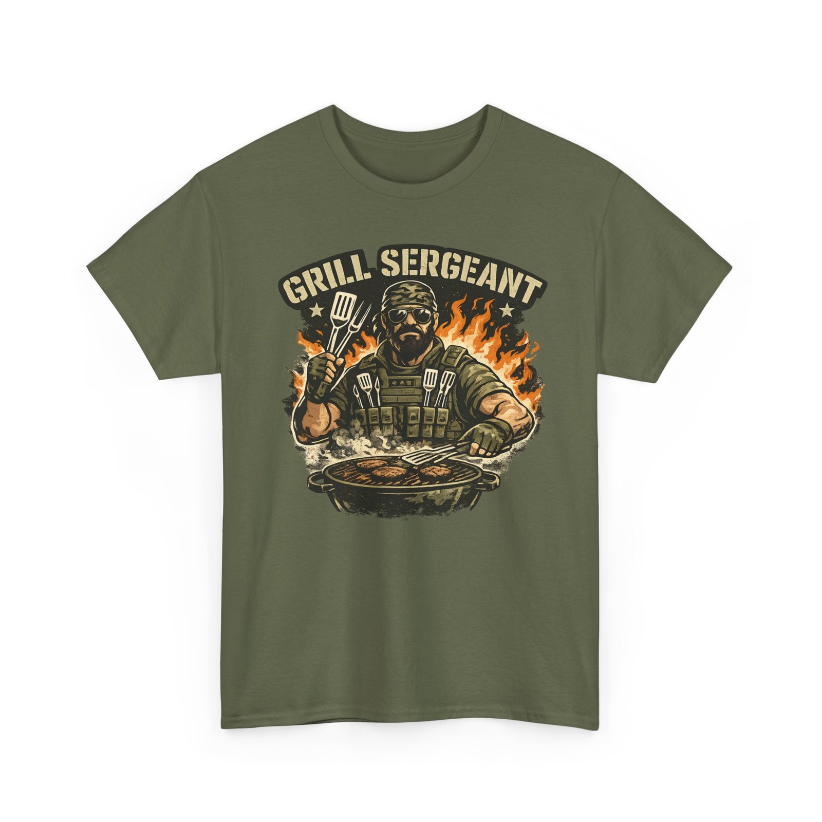 Grill Sergeant Dad T-Shirt — Funny Father’s Day BBQ Tee - Image 39