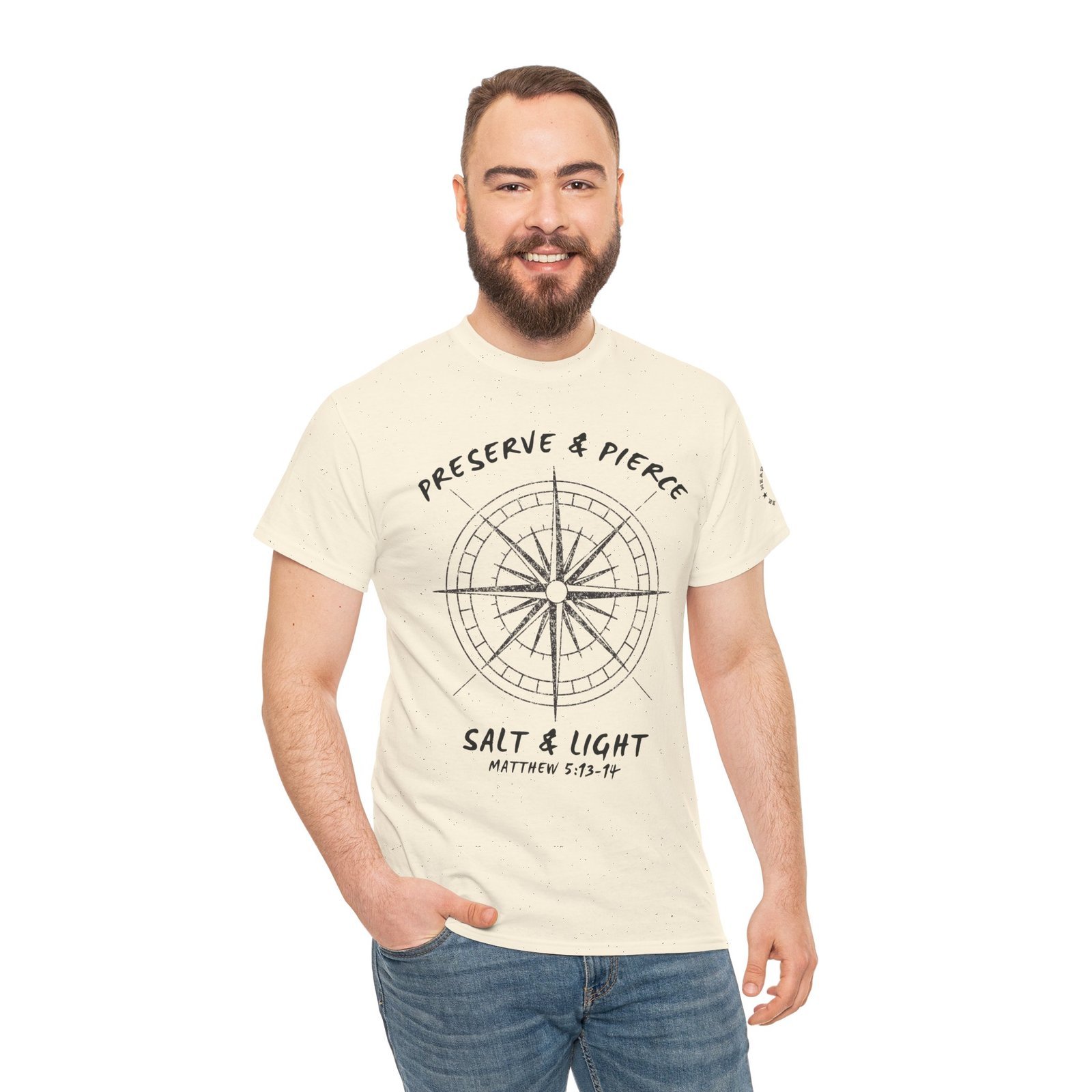 Compass Graphic Tee — "Salt and Light" Inspirational Christian T-Shirt - Image 6