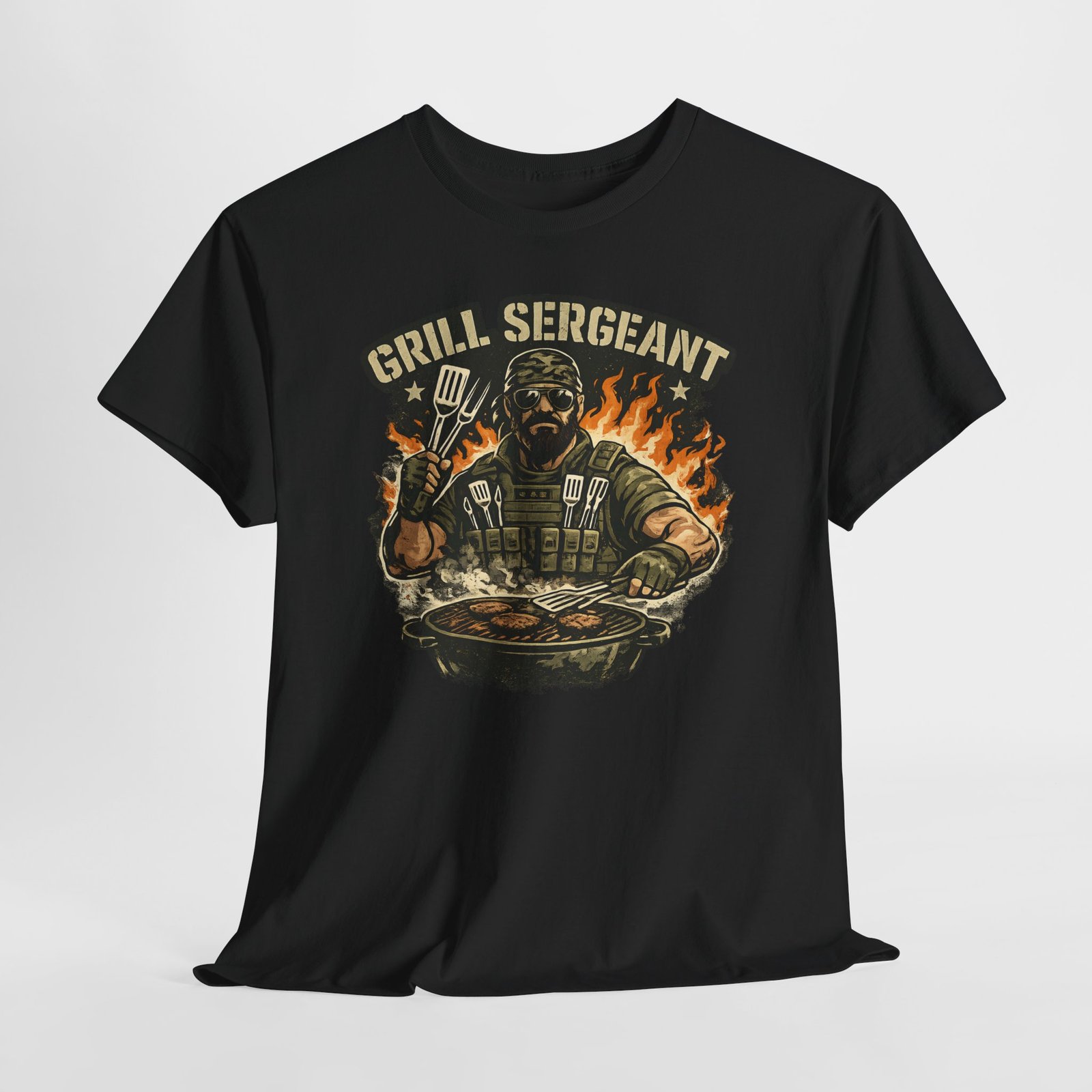 Grill Sergeant Dad T-Shirt — Funny Father’s Day BBQ Tee