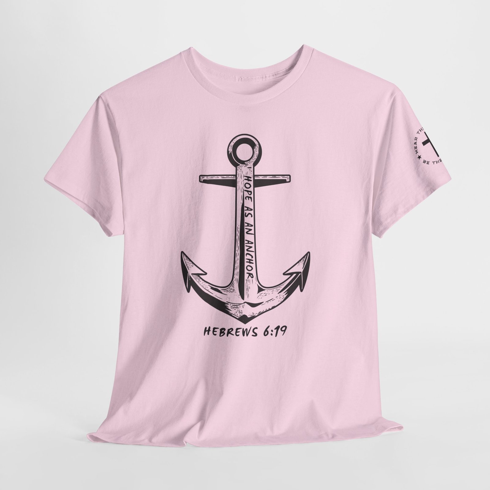 Anchor Faith T-Shirt – Hebrews 6:19 Christian Nautical Tee - Image 104
