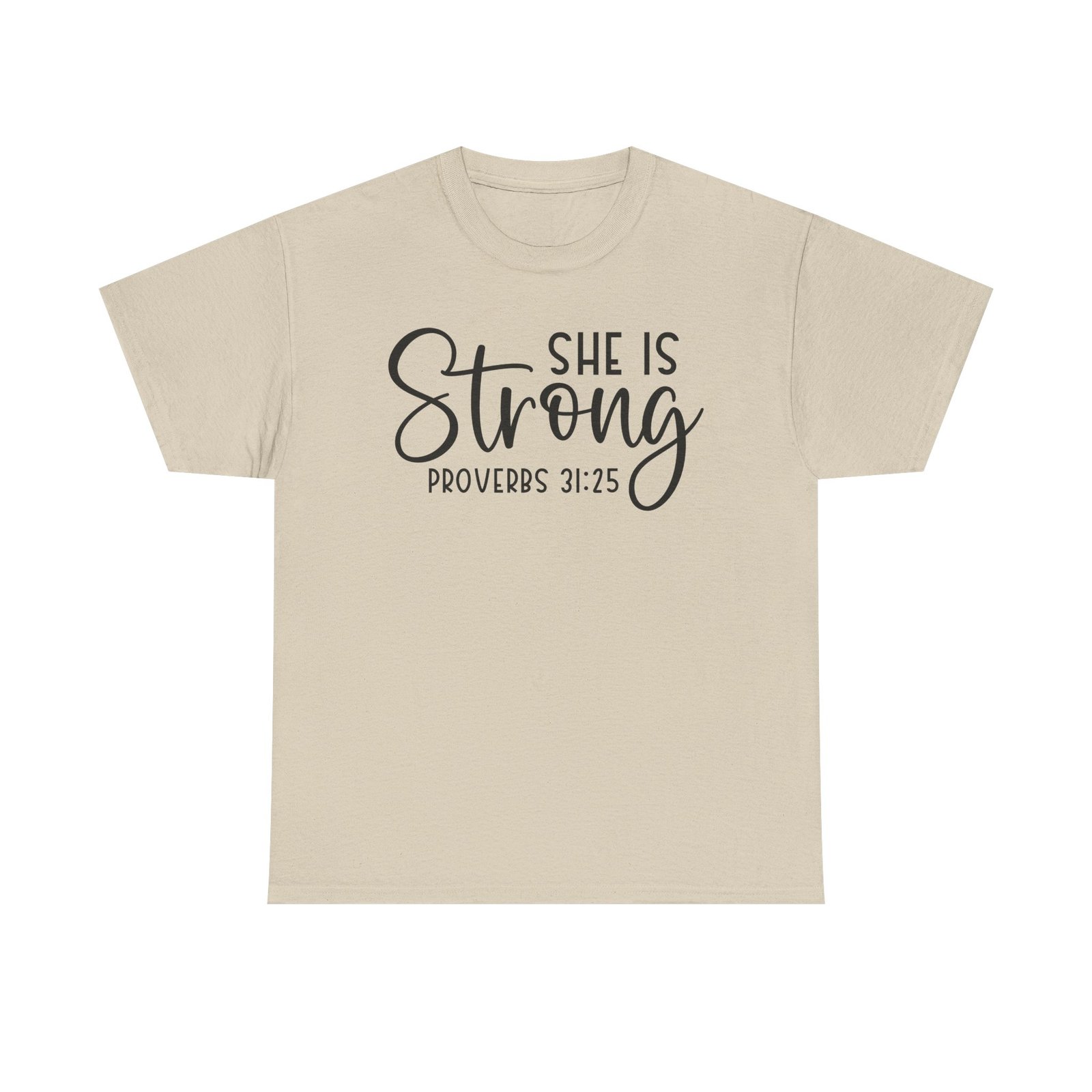 Proverbs 31 'She is Strong' — Inspirational Christian Tee - Image 16