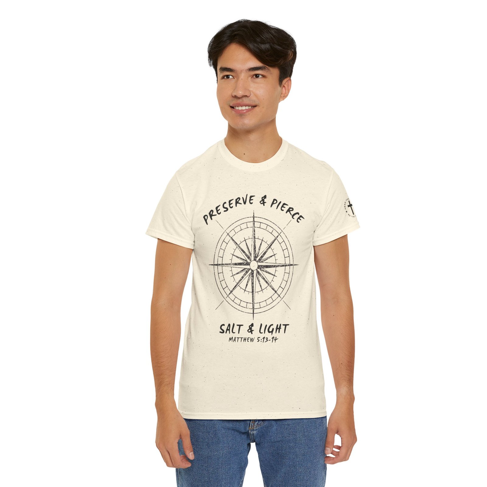 Compass Graphic Tee — "Salt and Light" Inspirational Christian T-Shirt - Image 8