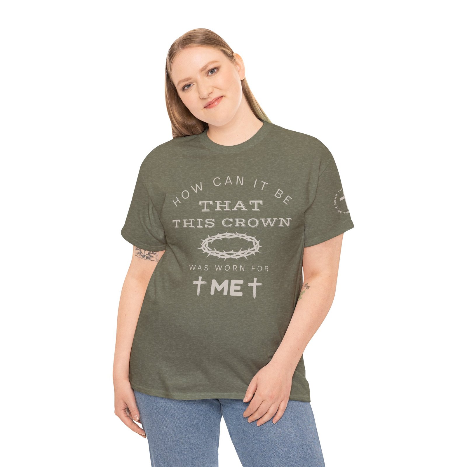 Inspirational Tee — “How can it be that this crown was worn for me” - Image 5