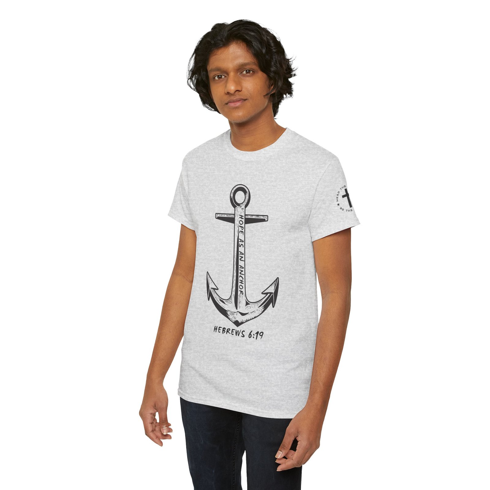 Anchor Faith T-Shirt – Hebrews 6:19 Christian Nautical Tee - Image 29