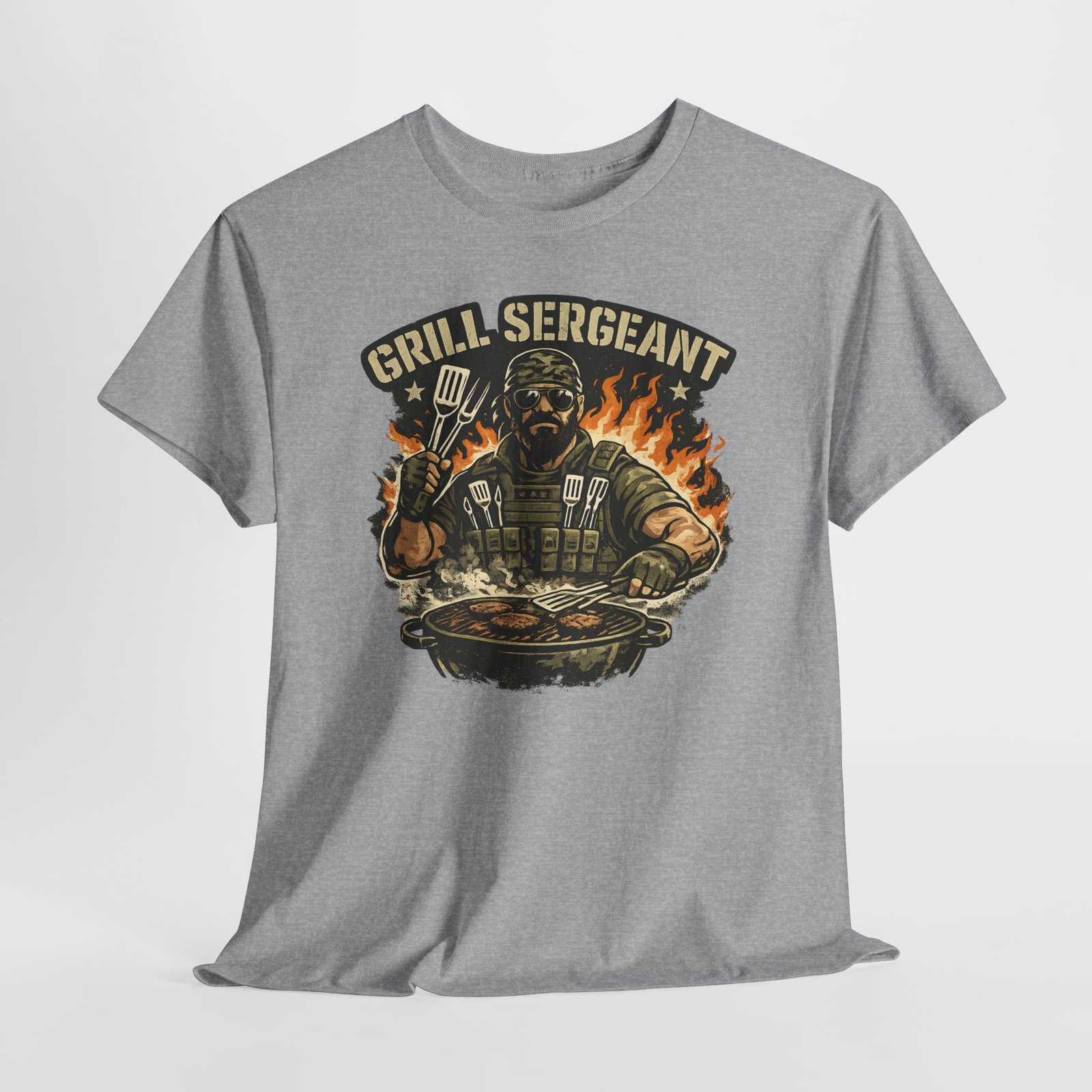 Grill Sergeant Dad T-Shirt — Funny Father’s Day BBQ Tee - Image 22