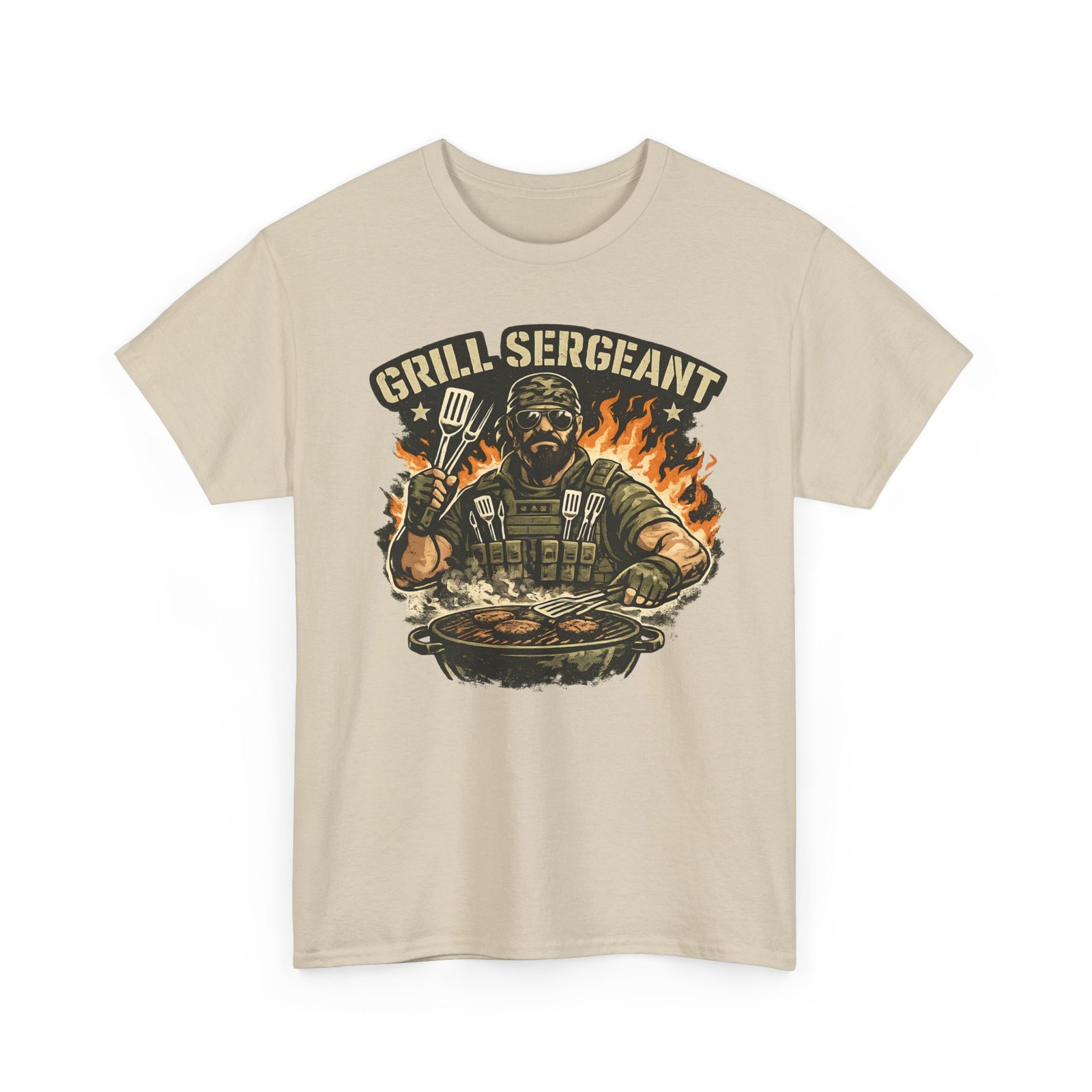 Grill Sergeant Dad T-Shirt — Funny Father’s Day BBQ Tee - Image 15
