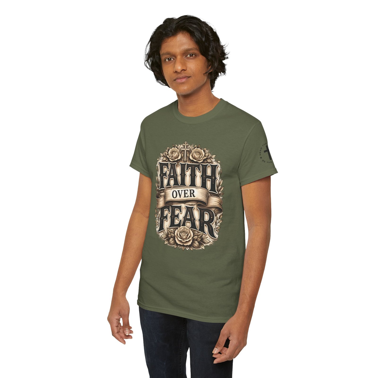 Faith Over Fear T-Shirt — Inspirational Christian Tee - Image 69