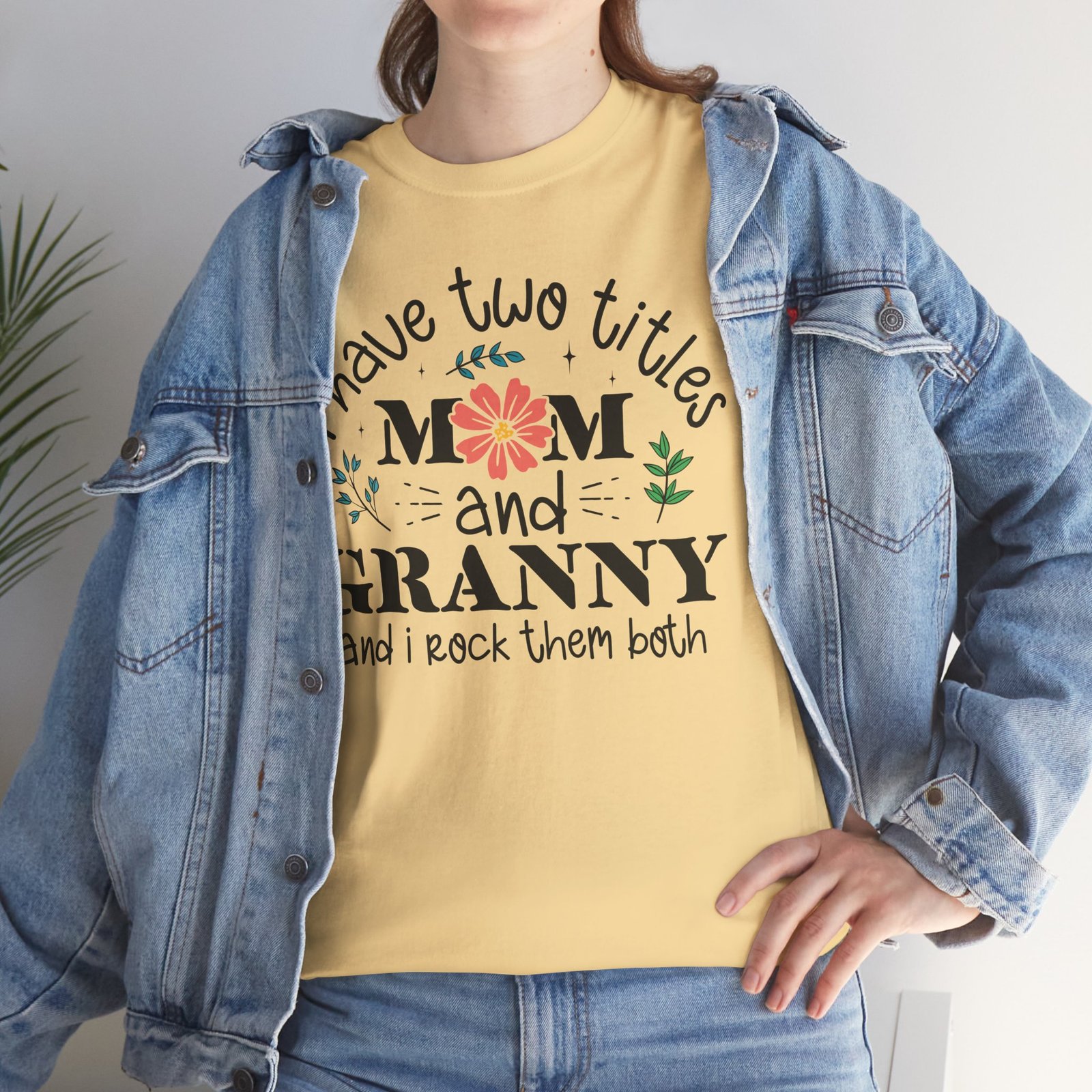 I Have Two Titles: Mom and Granny T-Shirt - Image 7