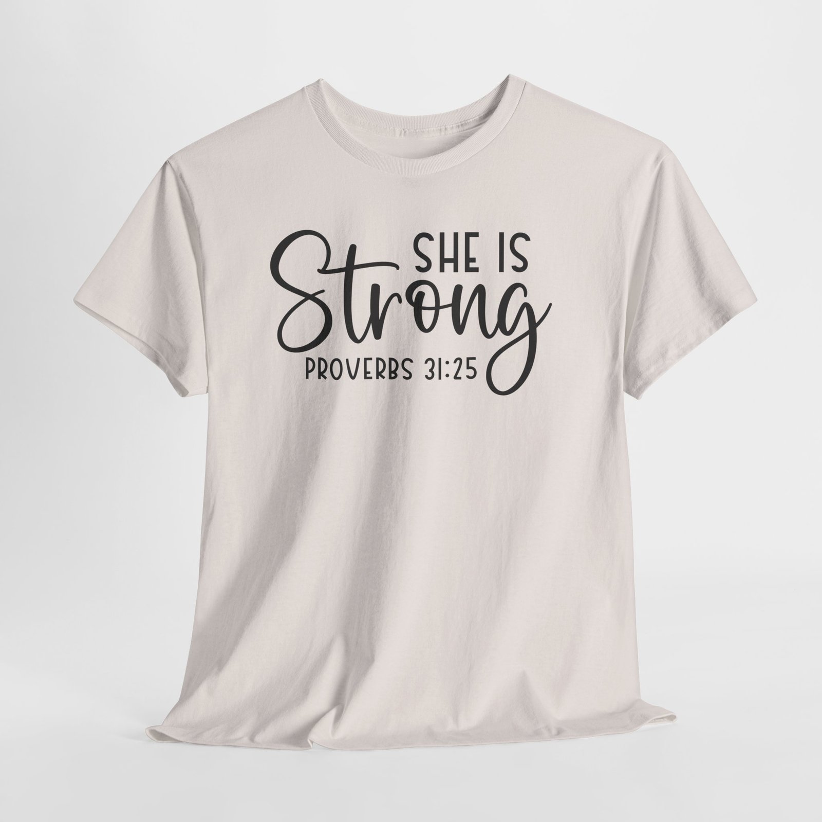 Proverbs 31 'She is Strong' — Inspirational Christian Tee - Image 25