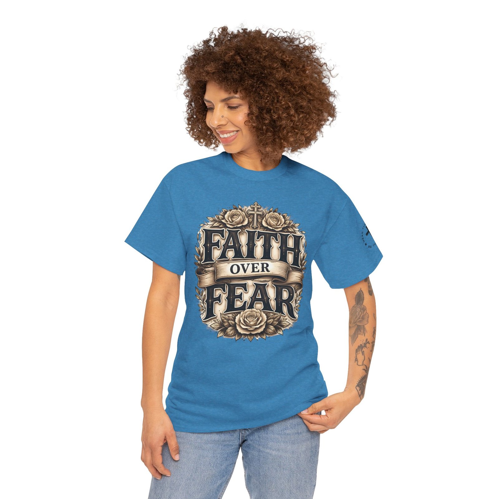 Faith Over Fear T-Shirt — Inspirational Christian Tee - Image 75