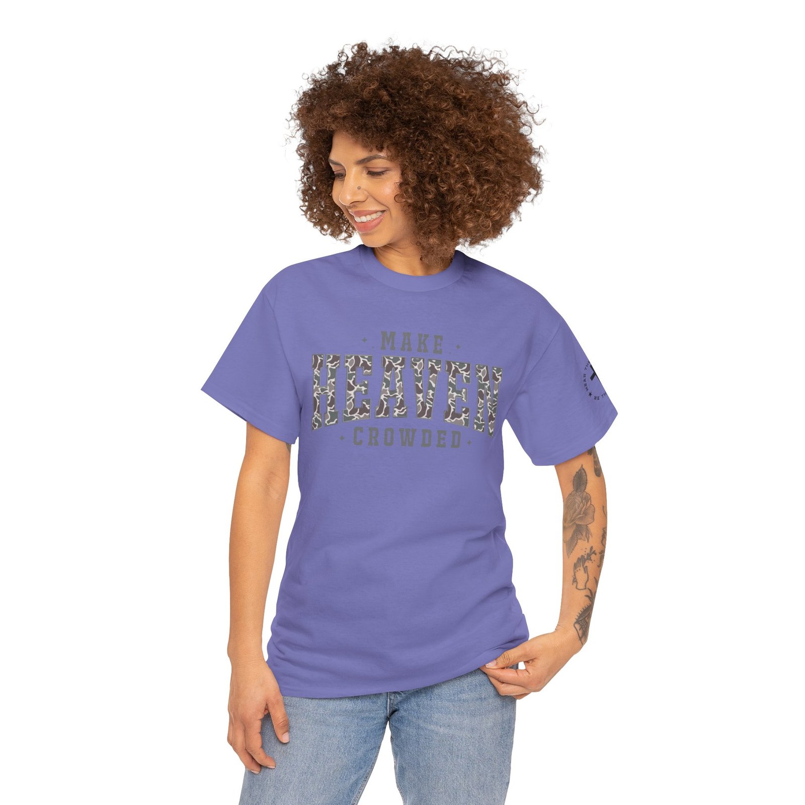 Make Heaven Crowded T-Shirt — Inspirational Christian Faith Tee - Image 85
