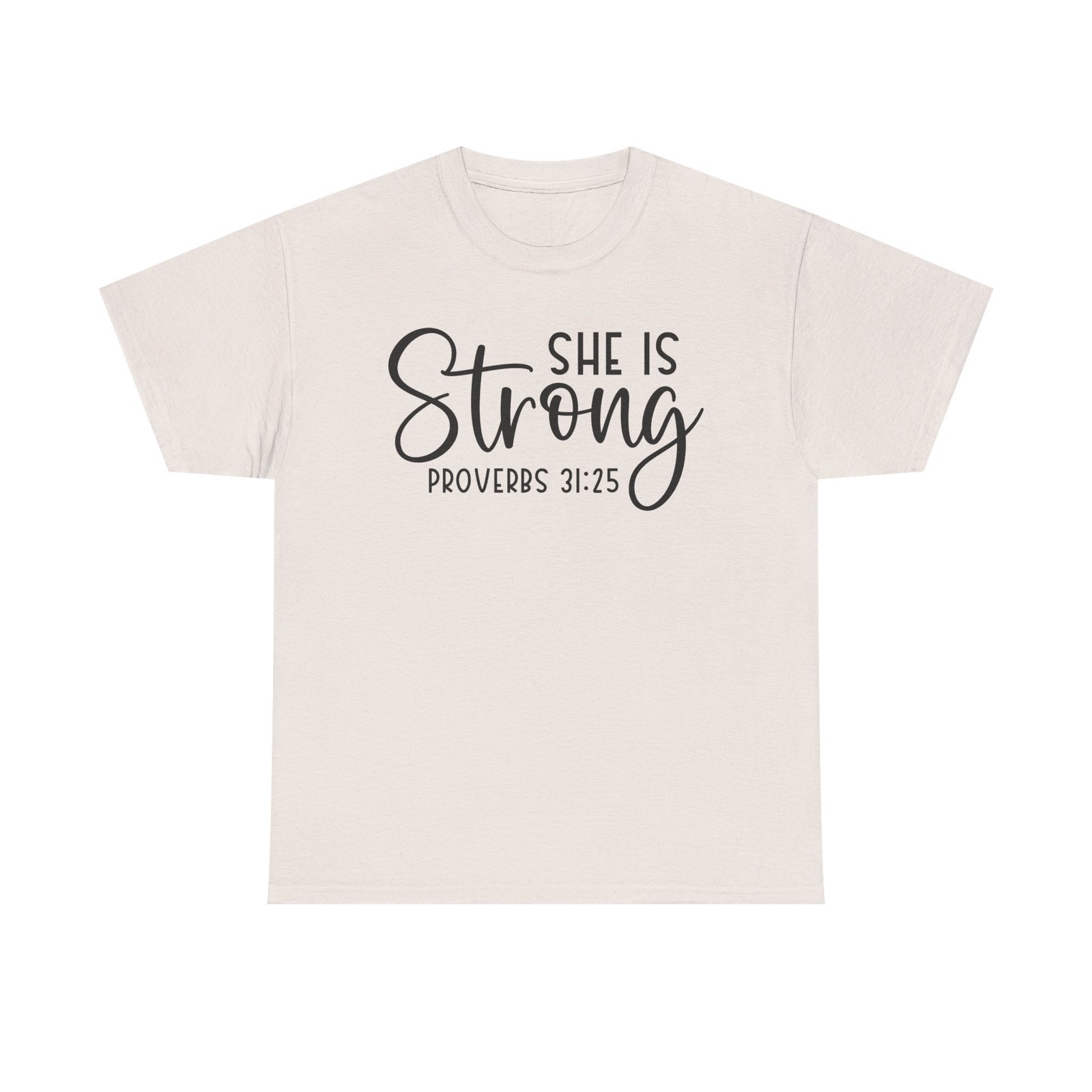 Proverbs 31 'She is Strong' — Inspirational Christian Tee - Image 23
