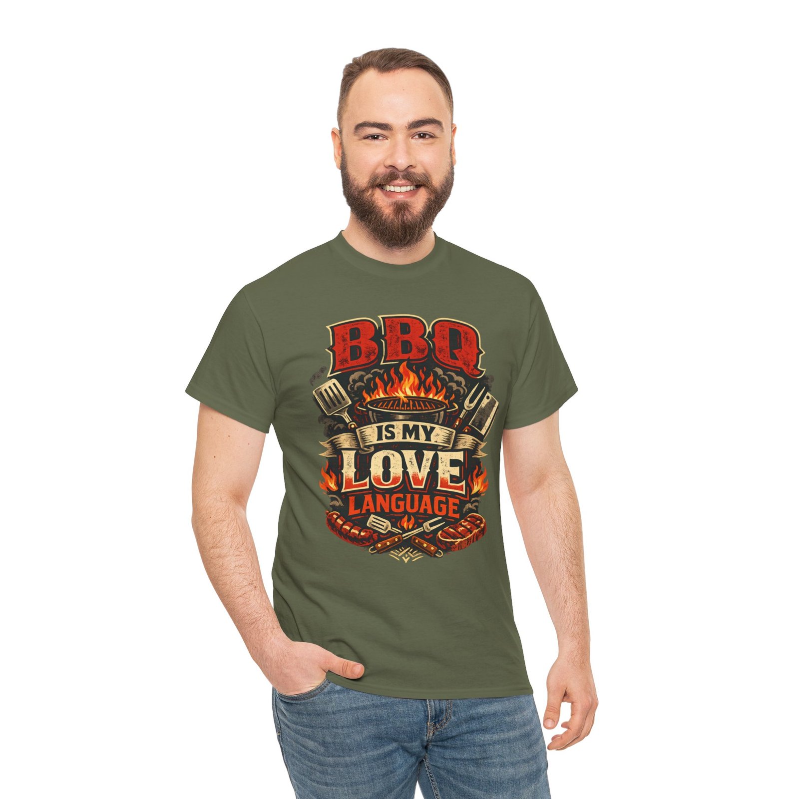 BBQ Is My Love Language T-Shirt - Image 4