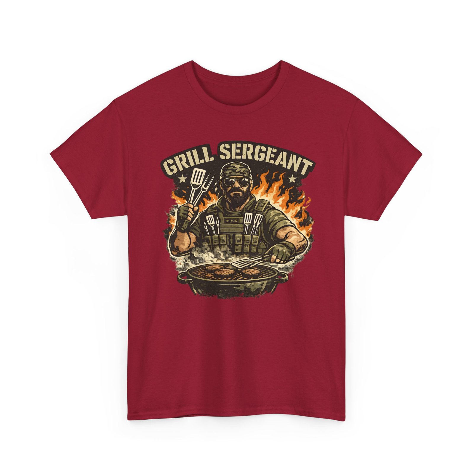 Grill Sergeant Dad T-Shirt — Funny Father’s Day BBQ Tee - Image 63