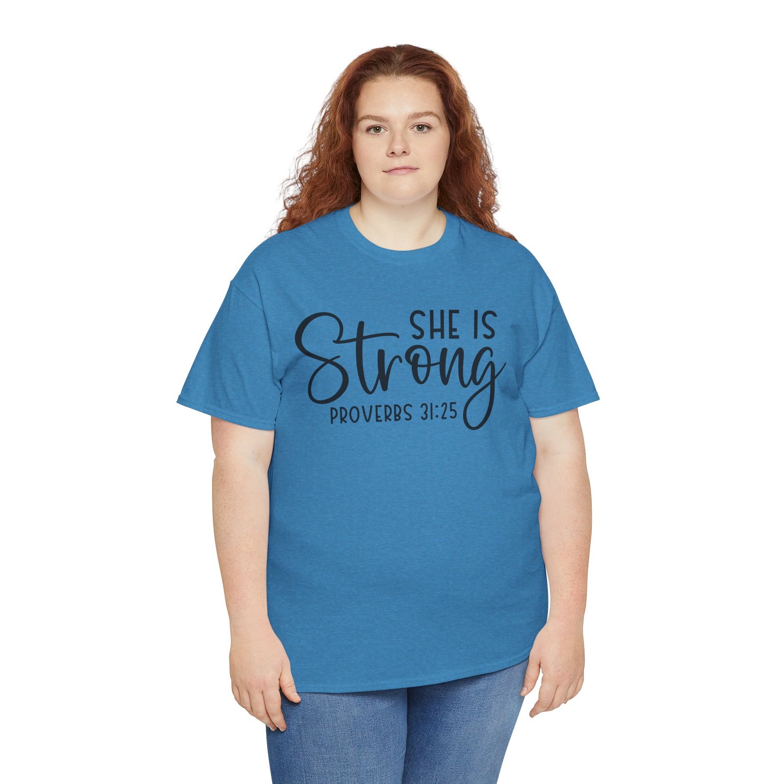 Proverbs 31 'She is Strong' — Inspirational Christian Tee - Image 63