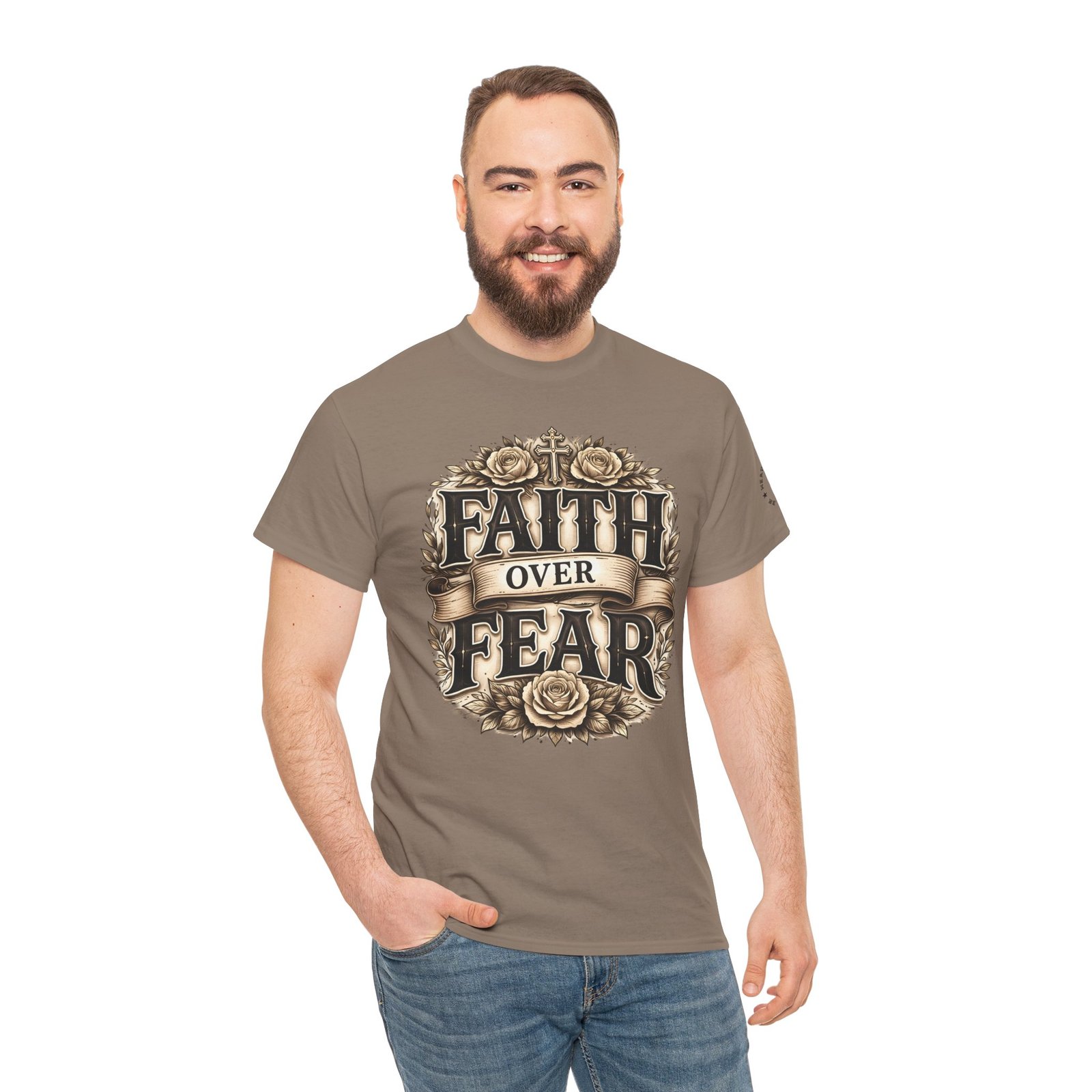 Faith Over Fear T-Shirt — Inspirational Christian Tee - Image 37