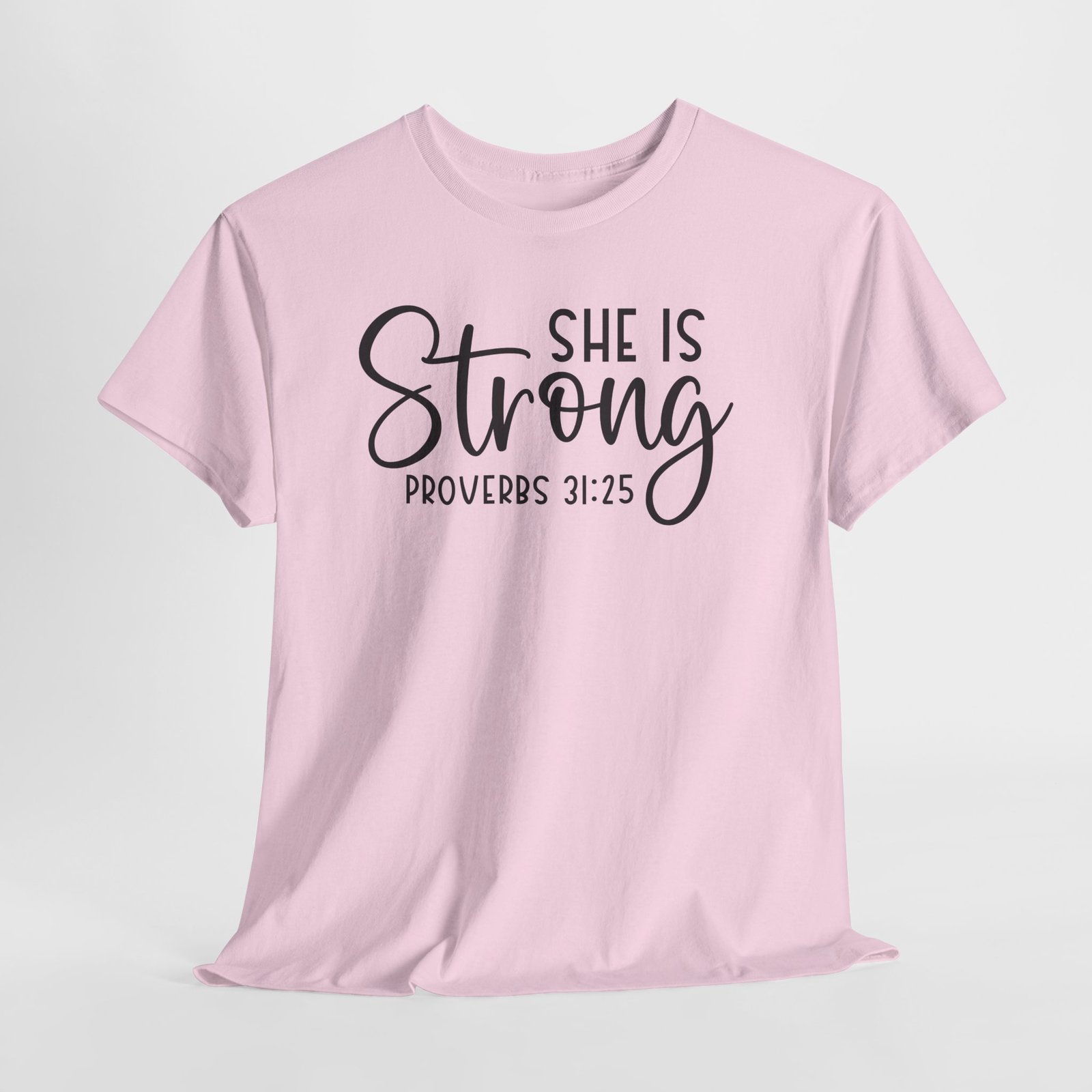 Proverbs 31 'She is Strong' — Inspirational Christian Tee