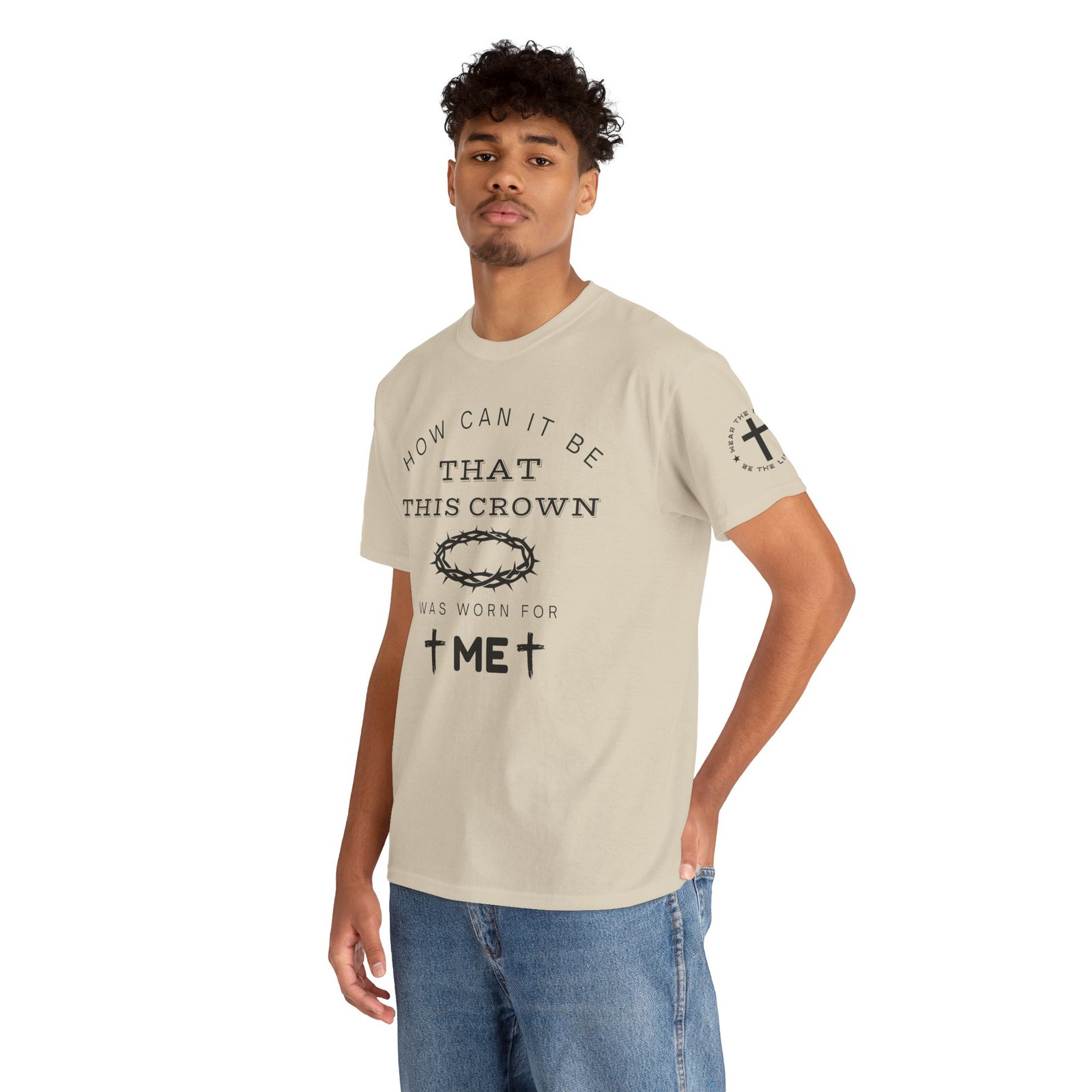 Inspirational Tee — “How can it be that this crown was worn for me” - Image 37