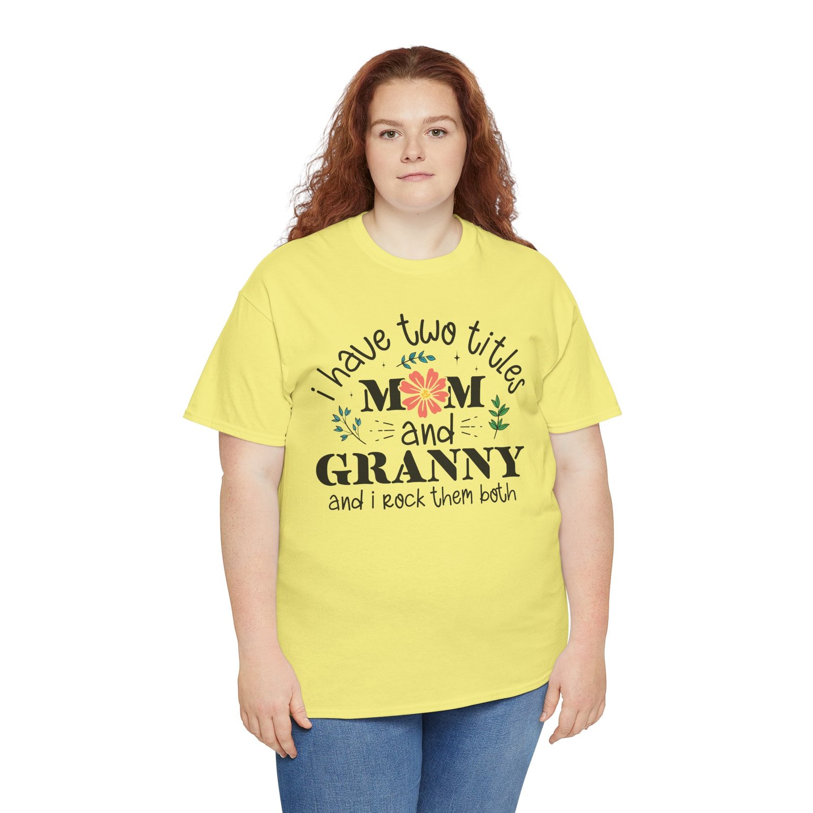 I Have Two Titles: Mom and Granny T-Shirt - Image 49