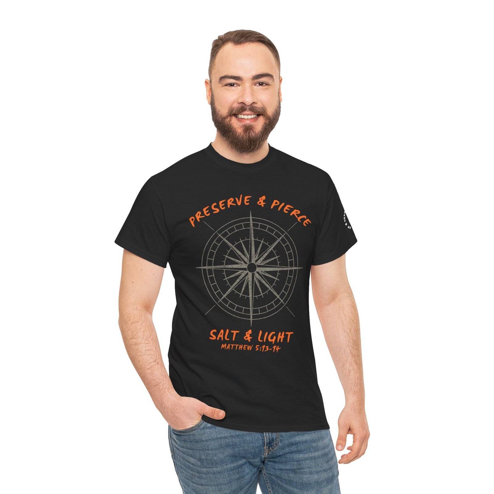 Compass Graphic Tee — "Salt and Light" Inspirational Christian T-Shirt - Image 27