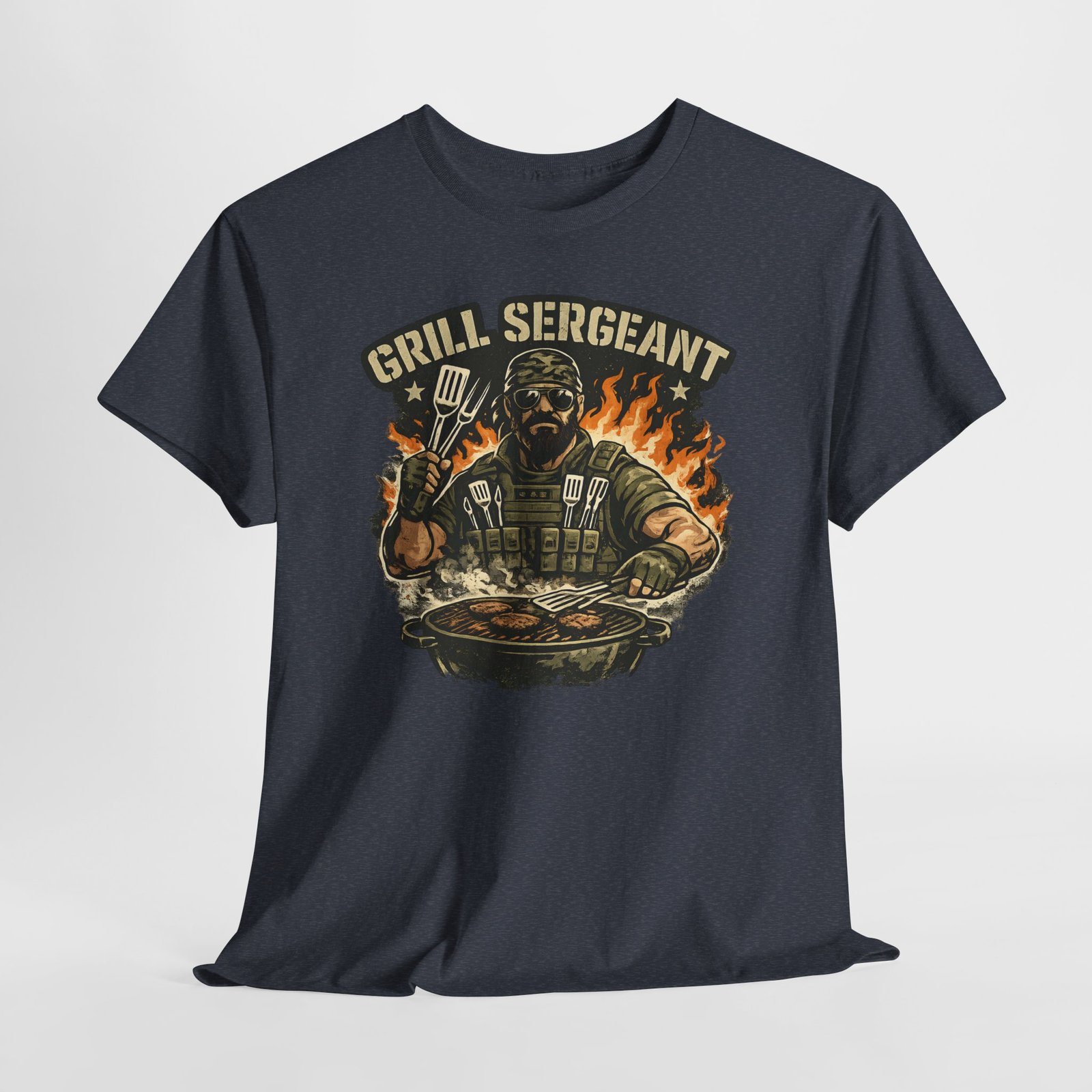 Grill Sergeant Dad T-Shirt — Funny Father’s Day BBQ Tee - Image 52