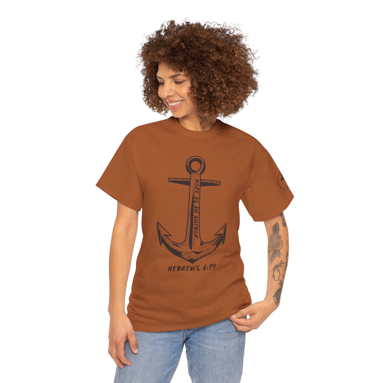 Anchor Faith T-Shirt – Hebrews 6:19 Christian Nautical Tee - Image 45