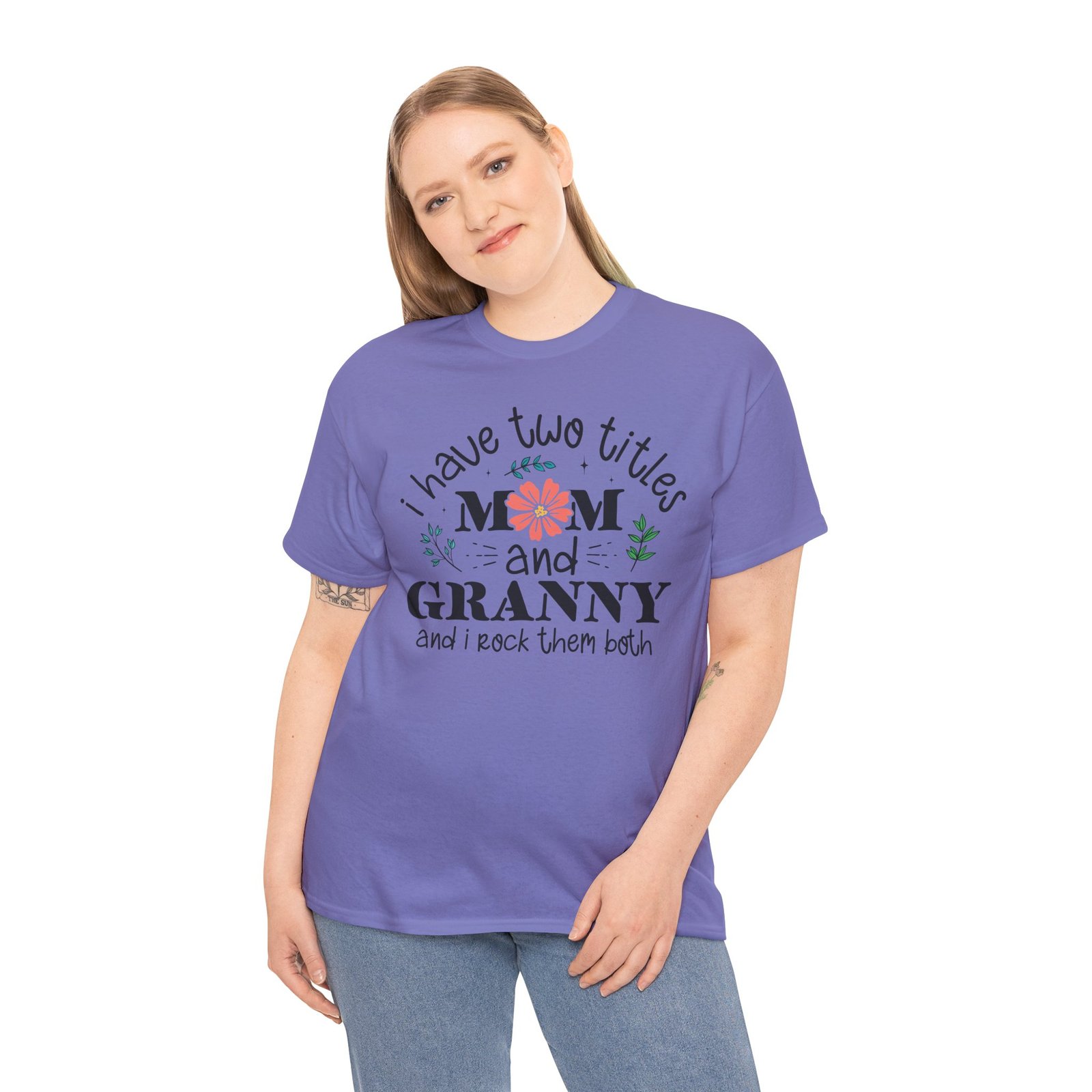 I Have Two Titles: Mom and Granny T-Shirt - Image 69