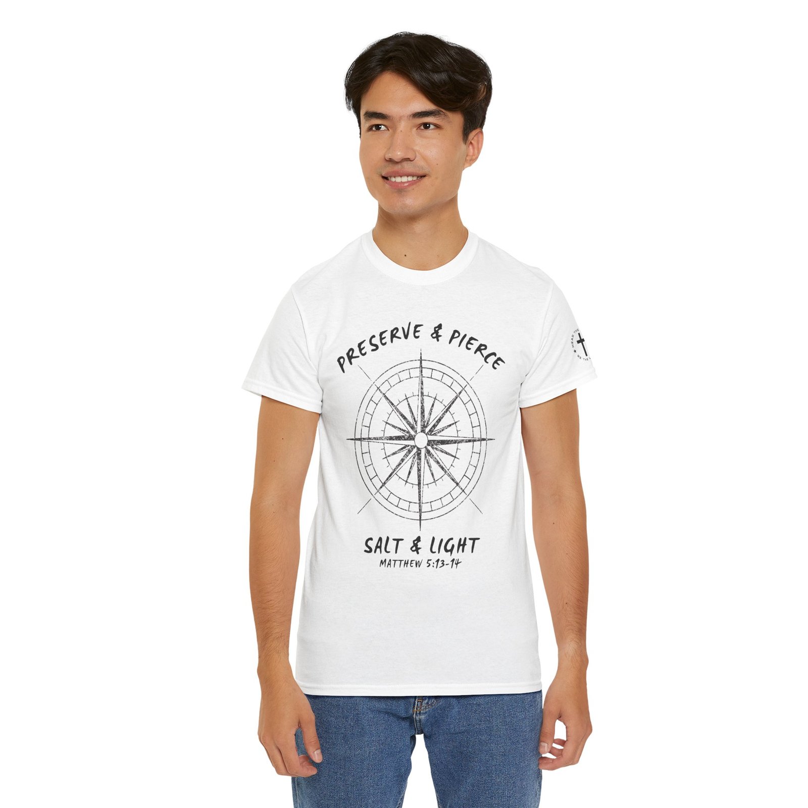 Compass Graphic Tee — "Salt and Light" Inspirational Christian T-Shirt - Image 18