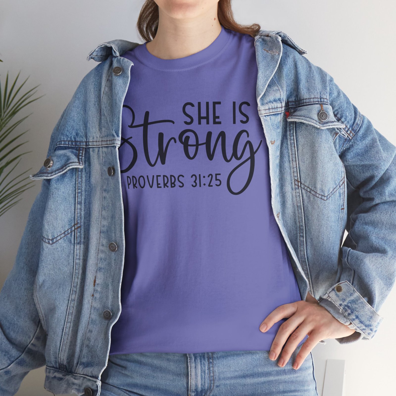 Proverbs 31 'She is Strong' — Inspirational Christian Tee - Image 78