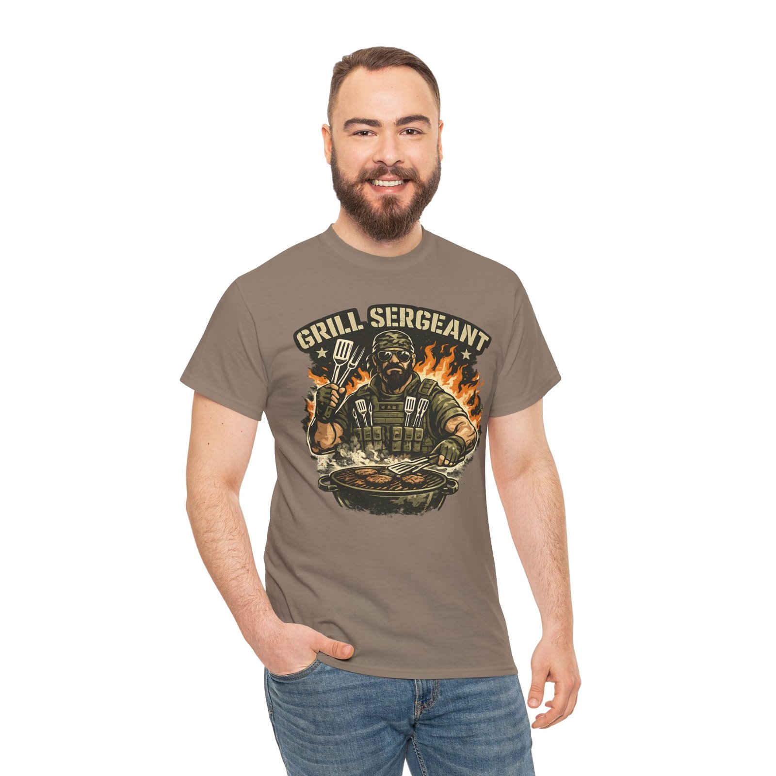 Grill Sergeant Dad T-Shirt — Funny Father’s Day BBQ Tee - Image 29