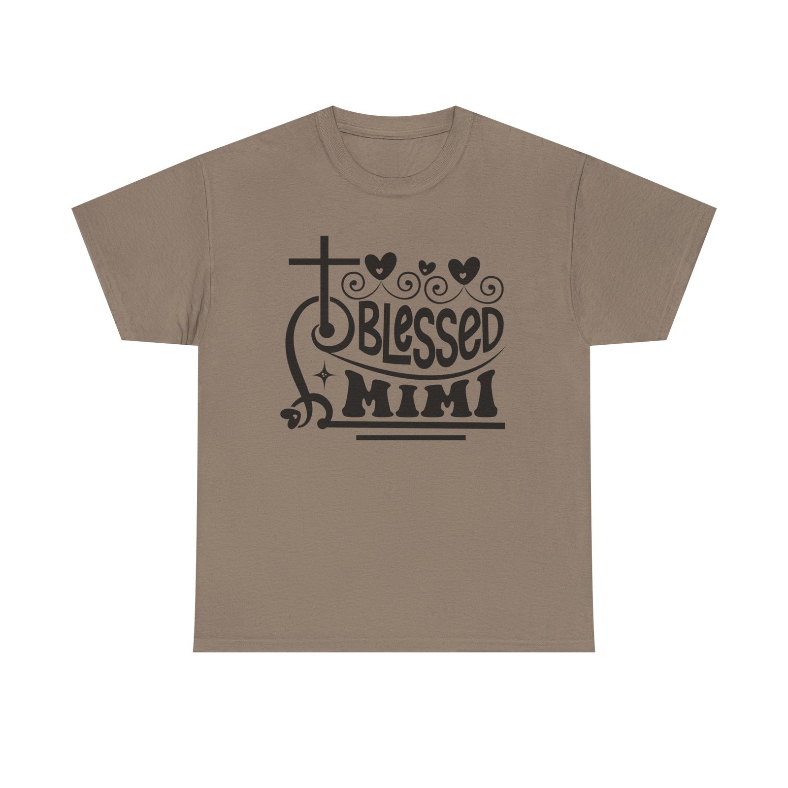 Blessed Mimi Tee — Cross & Hearts Christian Gift for Grandma - Image 30