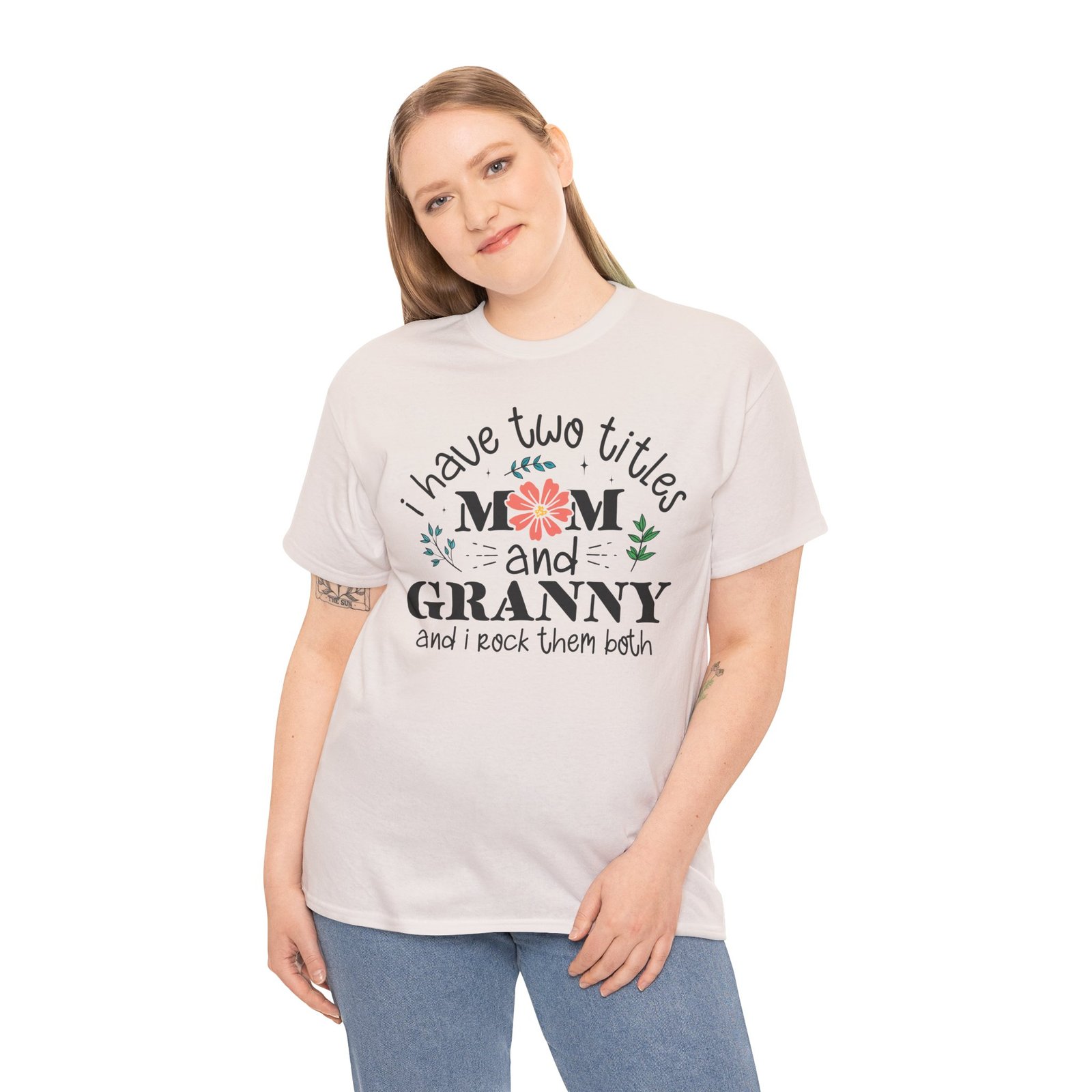I Have Two Titles: Mom and Granny T-Shirt - Image 27