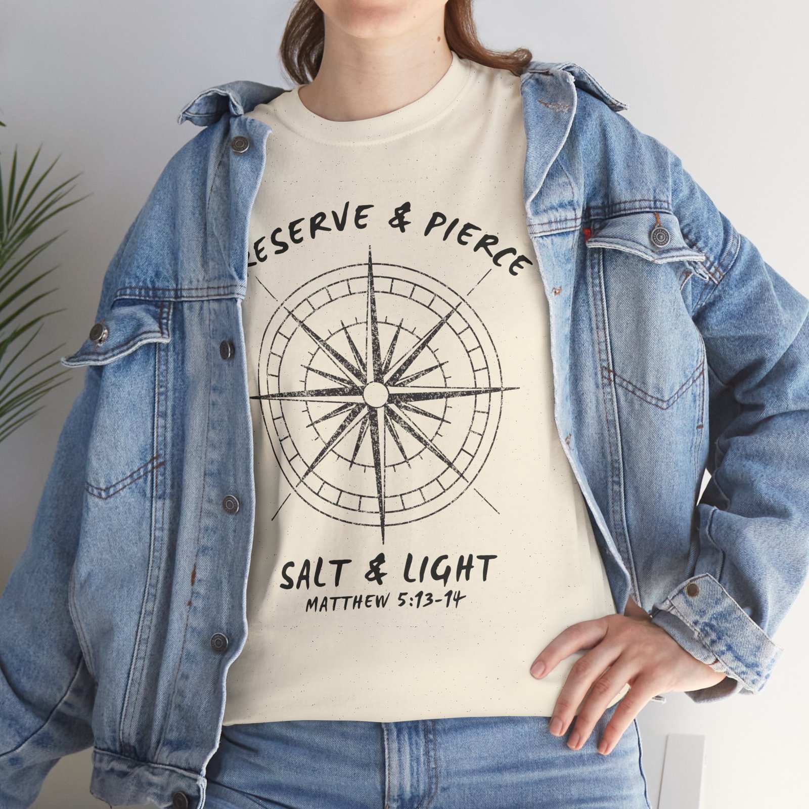 Compass Graphic Tee — "Salt and Light" Inspirational Christian T-Shirt - Image 10