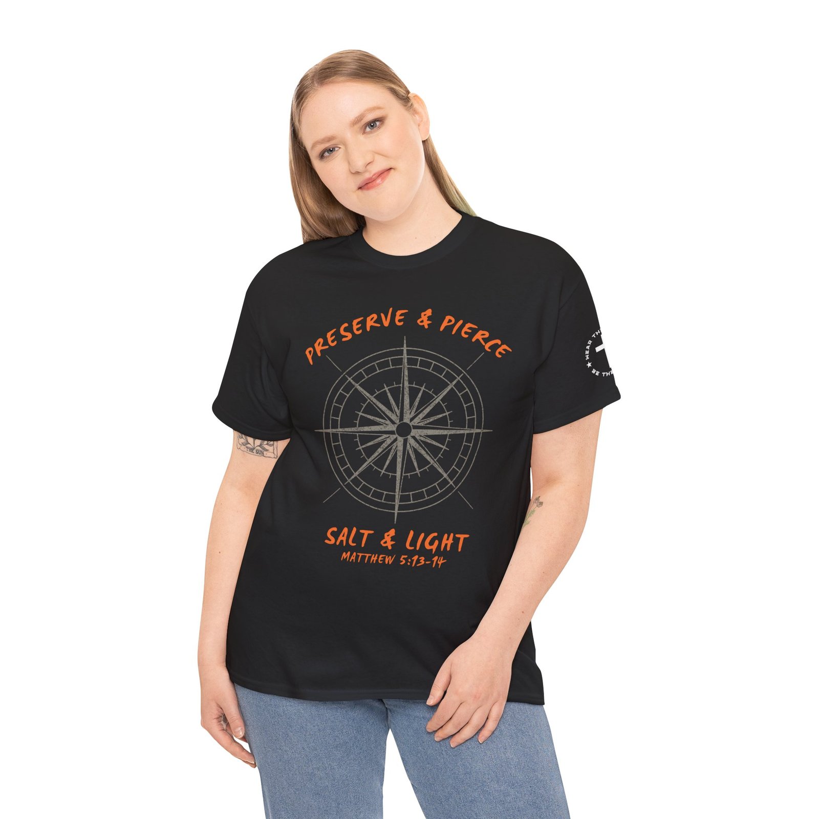 Compass Graphic Tee — "Salt and Light" Inspirational Christian T-Shirt - Image 26