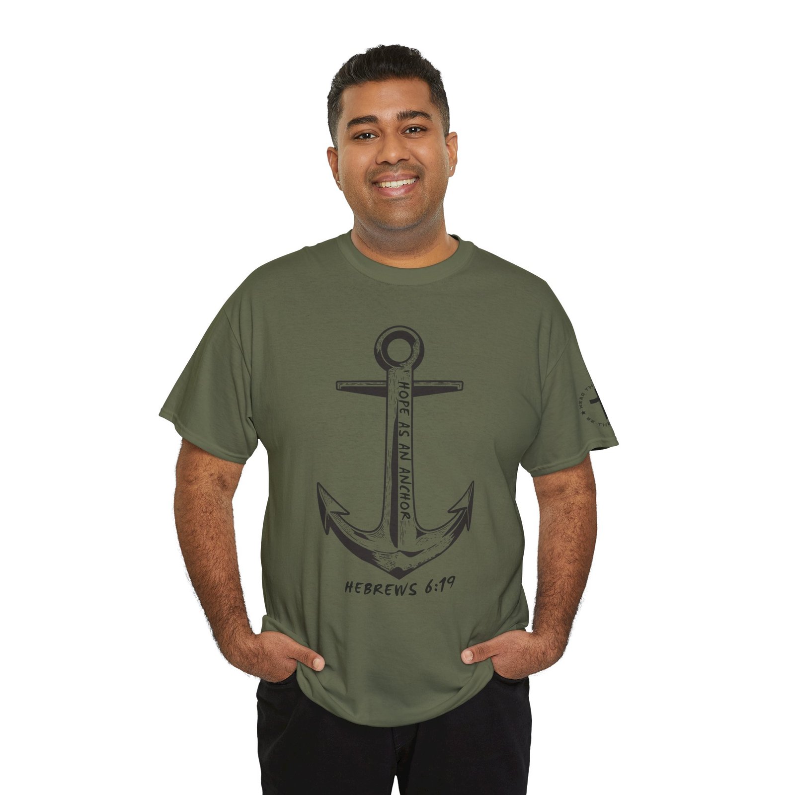 Anchor Faith T-Shirt – Hebrews 6:19 Christian Nautical Tee - Image 78