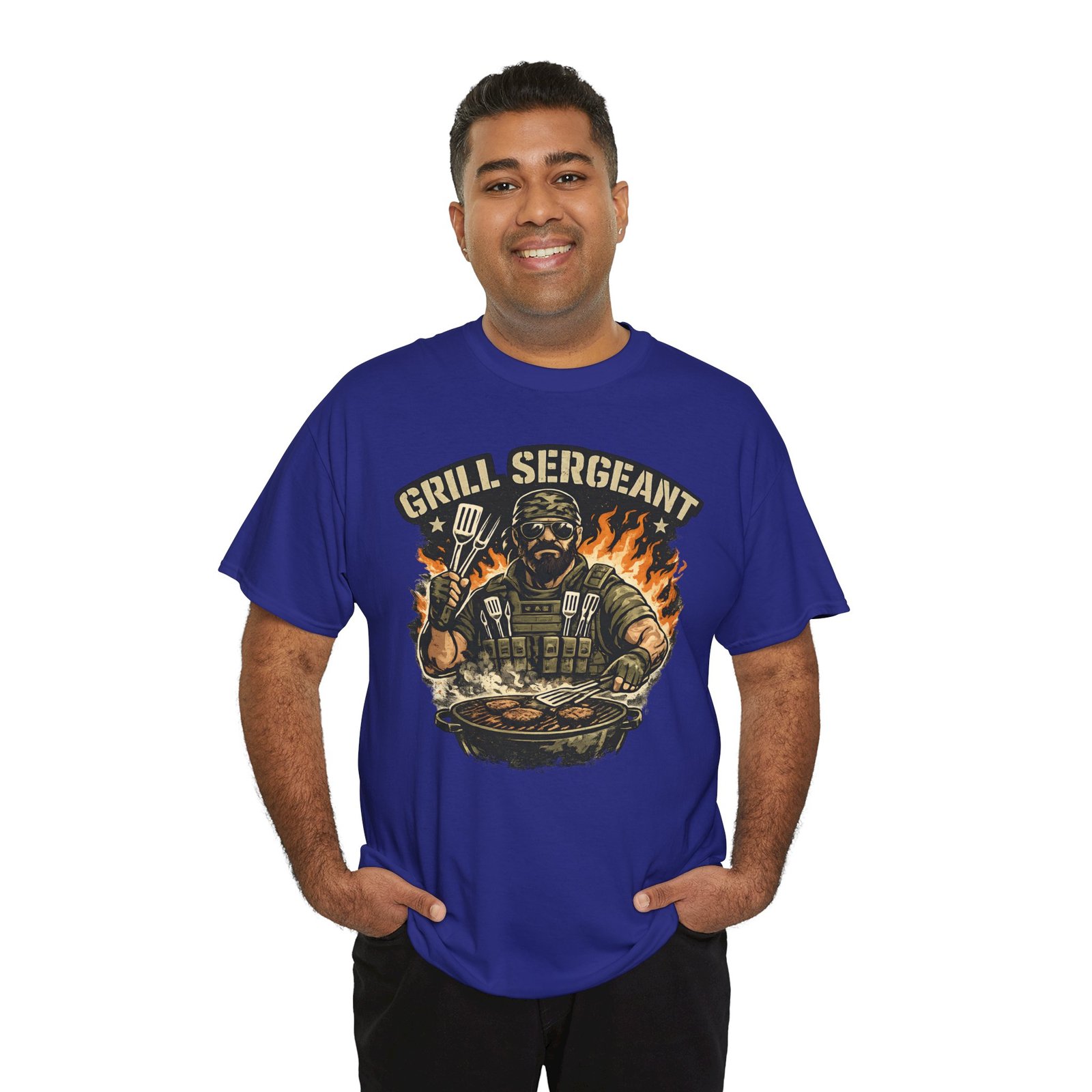 Grill Sergeant Dad T-Shirt — Funny Father’s Day BBQ Tee - Image 60