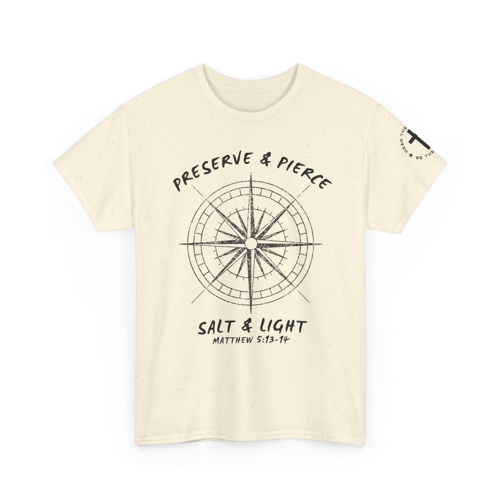 Compass Graphic Tee — "Salt and Light" Inspirational Christian T-Shirt - Image 3