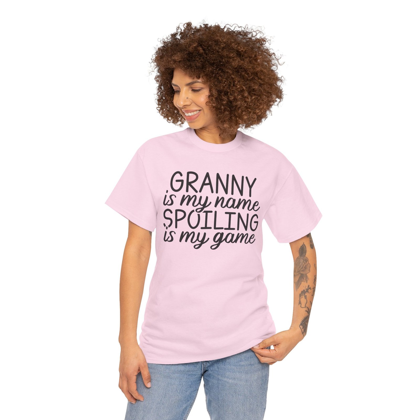 Granny Is My Name Spoiling Is My Game T-Shirt - Image 4