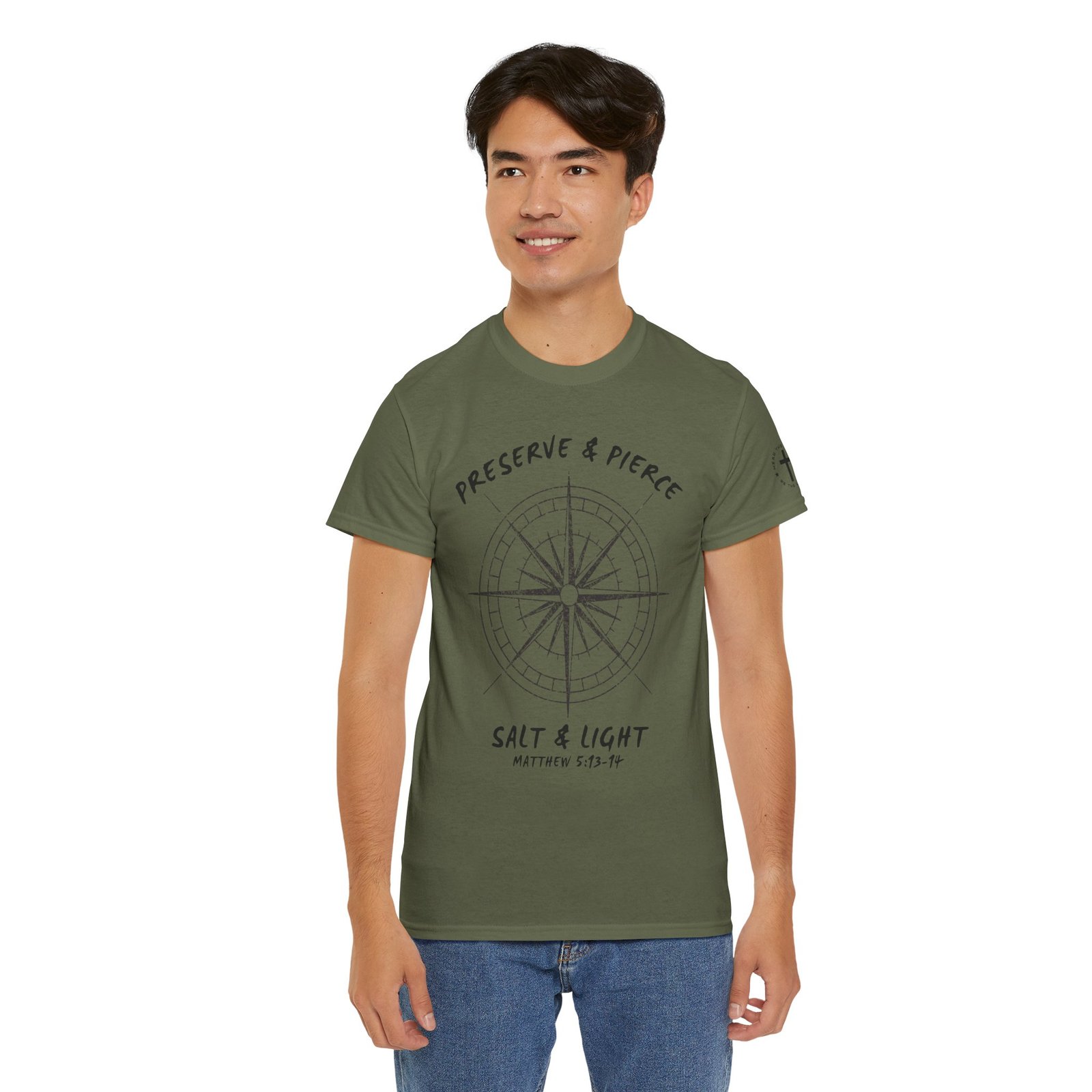 Compass Graphic Tee — "Salt and Light" Inspirational Christian T-Shirt - Image 69