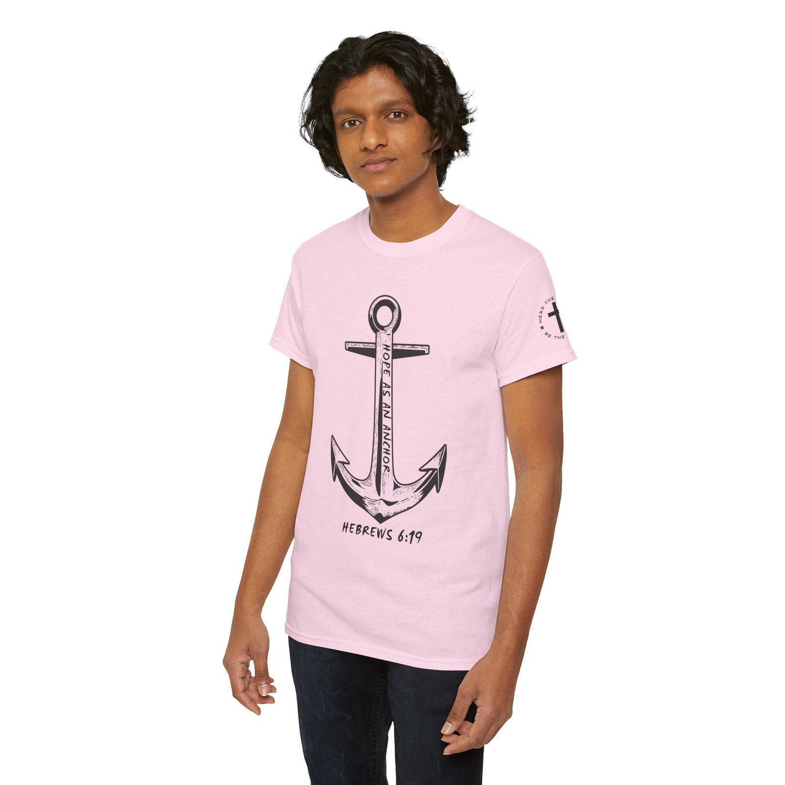 Anchor Faith T-Shirt – Hebrews 6:19 Christian Nautical Tee - Image 109
