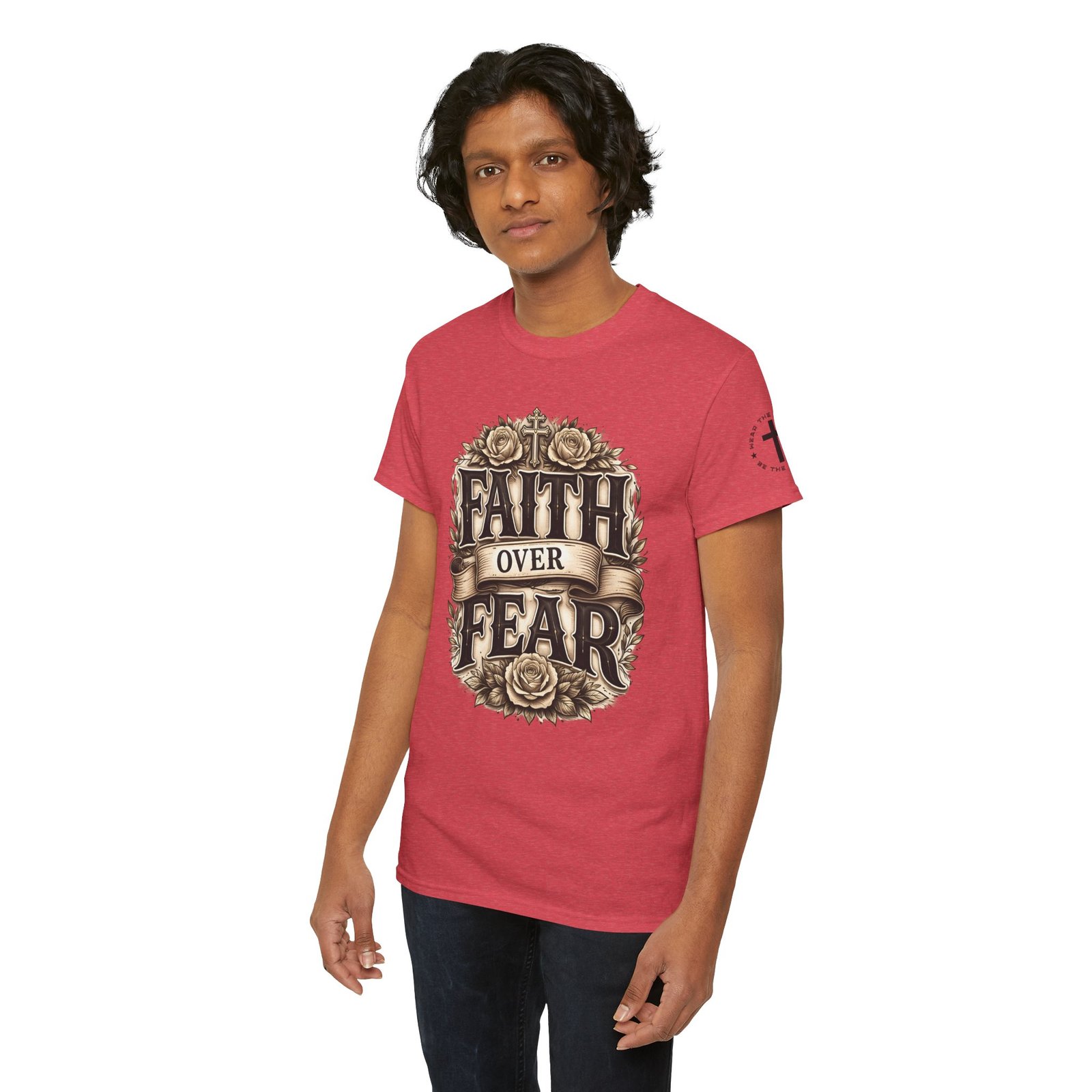 Faith Over Fear T-Shirt — Inspirational Christian Tee - Image 89
