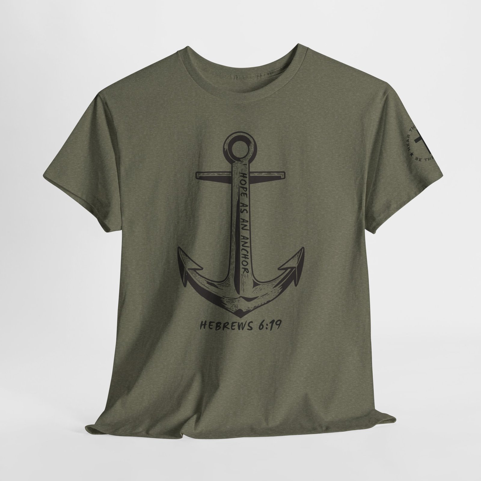 Anchor Faith T-Shirt – Hebrews 6:19 Christian Nautical Tee - Image 64