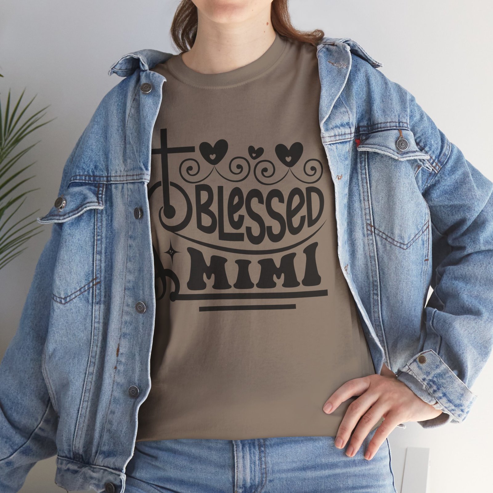 Blessed Mimi Tee — Cross & Hearts Christian Gift for Grandma - Image 36