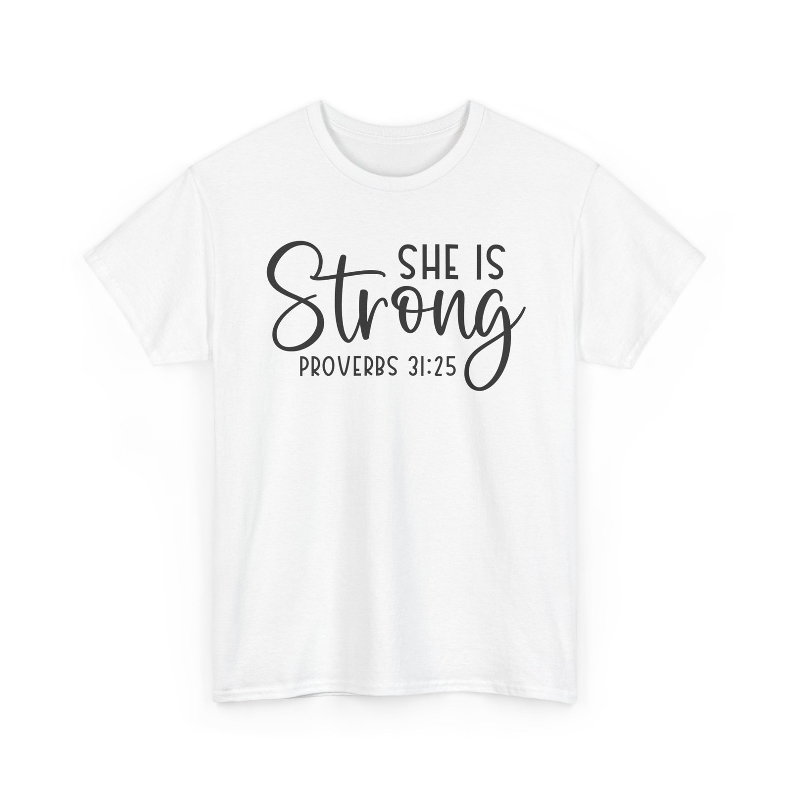 Proverbs 31 'She is Strong' — Inspirational Christian Tee - Image 9