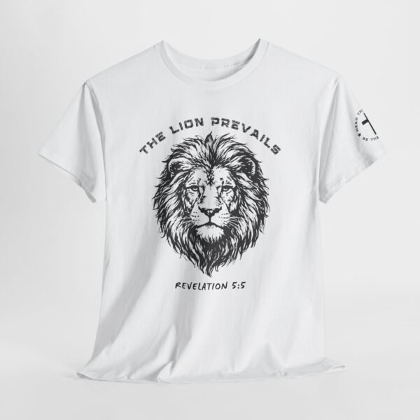 Lion Prevails T-Shirt — 'The Lion Prevails' Revelation 5:5 Christian Tee