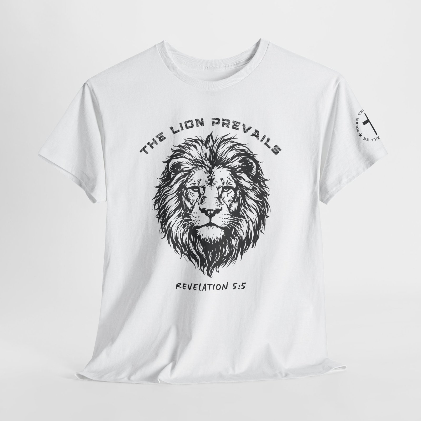 Lion Prevails T-Shirt — 'The Lion Prevails' Revelation 5:5 Christian Tee