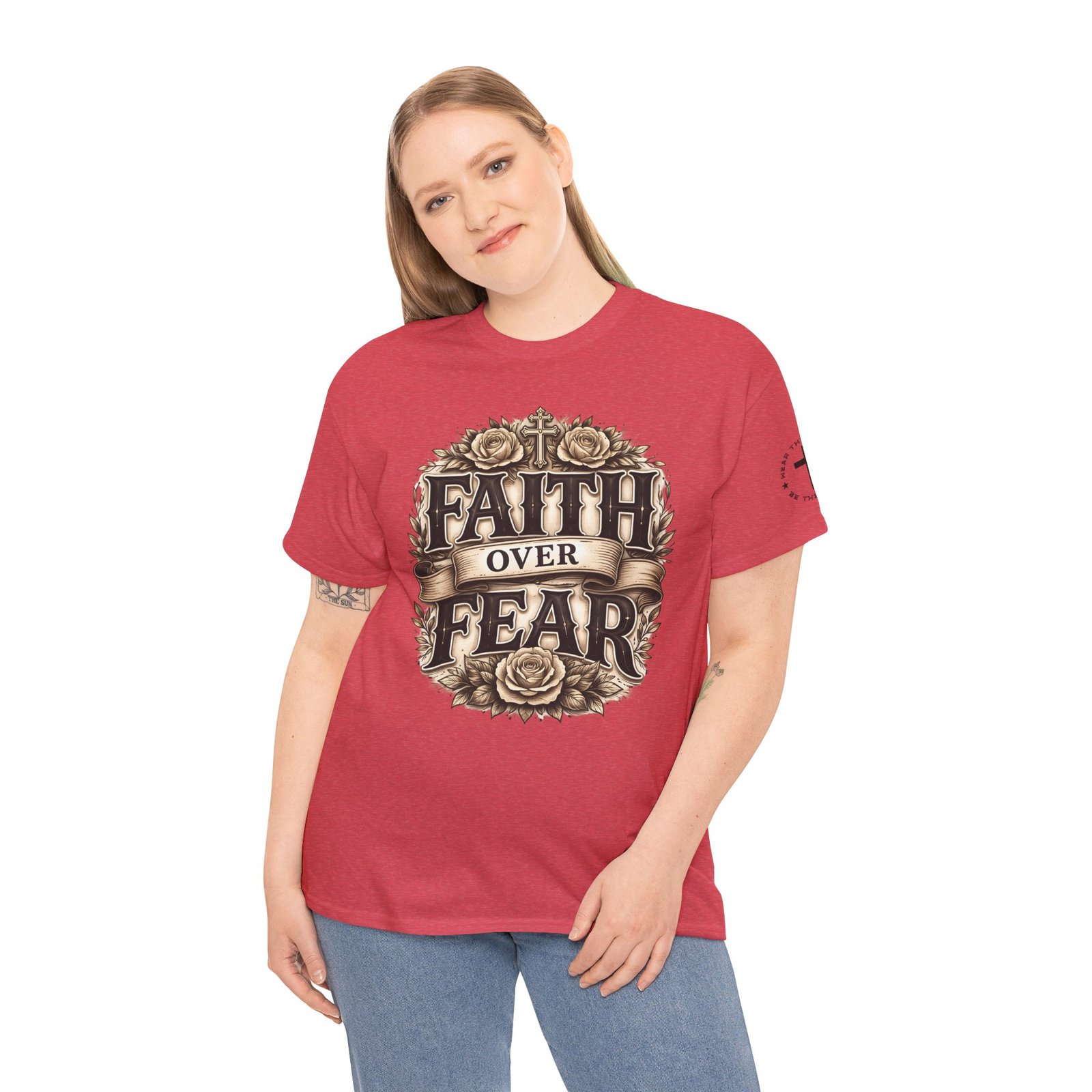 Faith Over Fear T-Shirt — Inspirational Christian Tee - Image 86