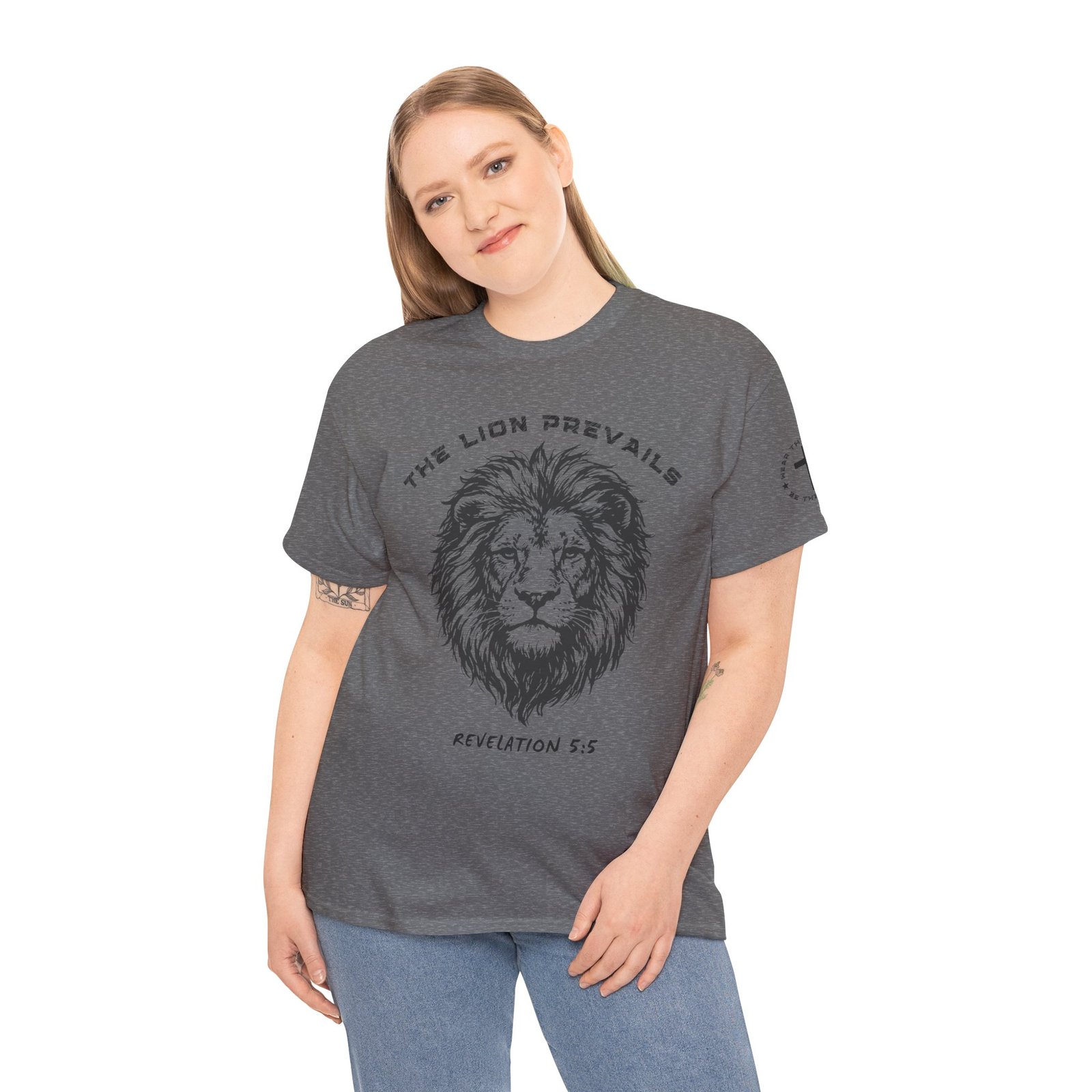 Lion Prevails T-Shirt — 'The Lion Prevails' Revelation 5:5 Christian Tee - Image 69