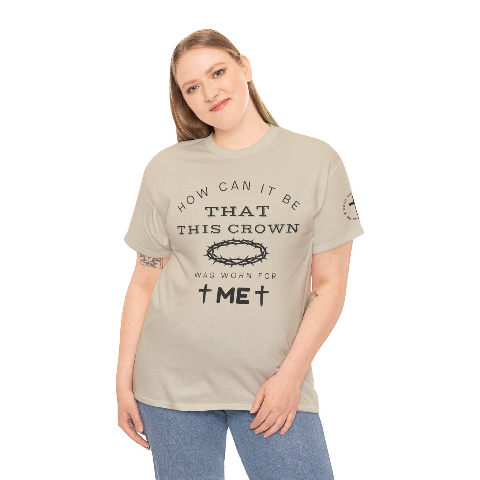 Inspirational Tee — “How can it be that this crown was worn for me” - Image 36