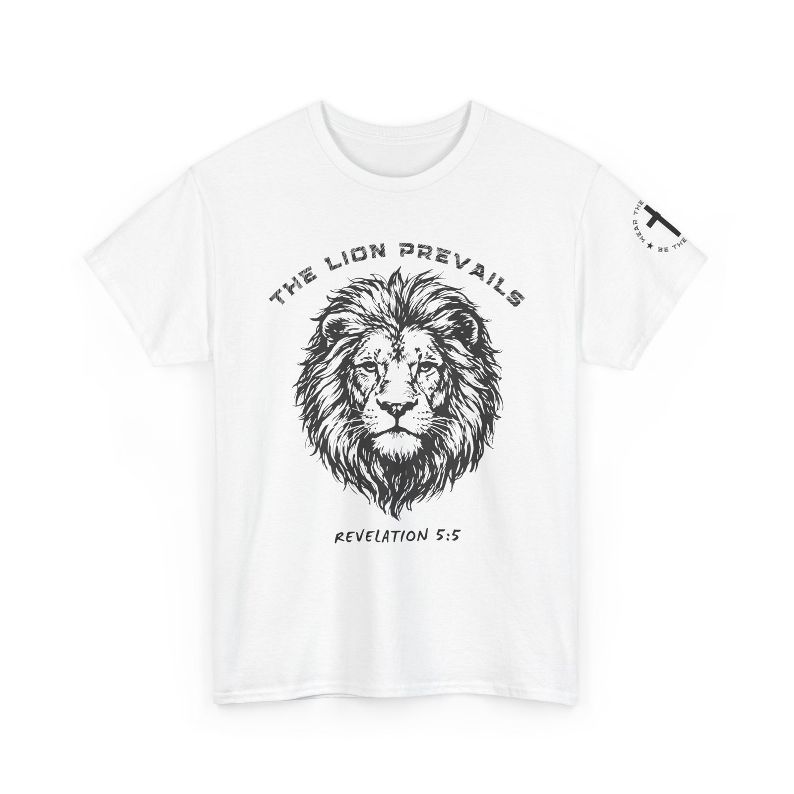 Lion Prevails T-Shirt — 'The Lion Prevails' Revelation 5:5 Christian Tee - Image 3